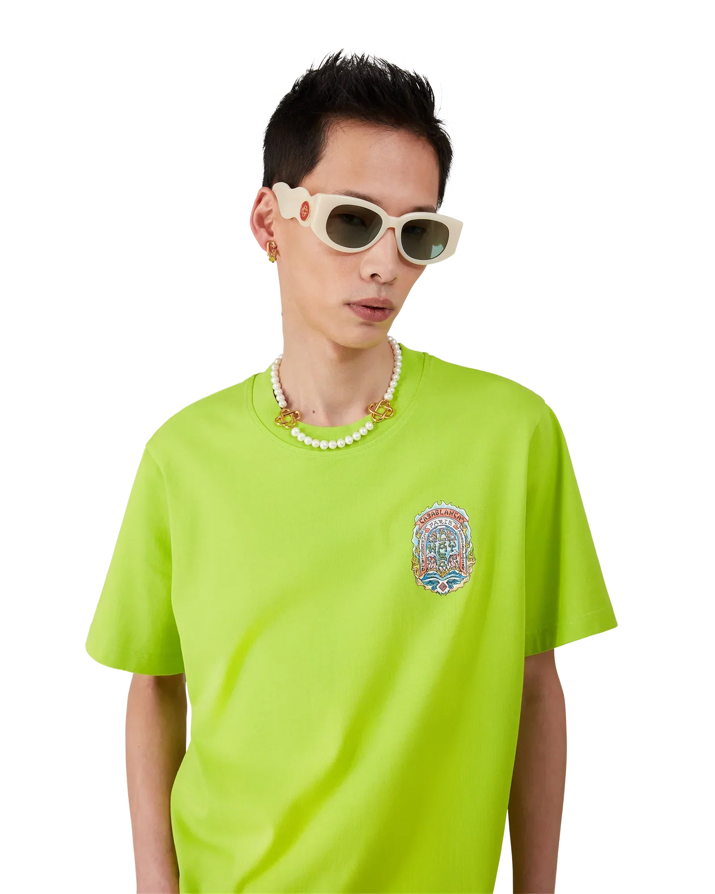 Casa Way Skate Short Sleeve T-Shirt | Casablanca Paris | Image 3