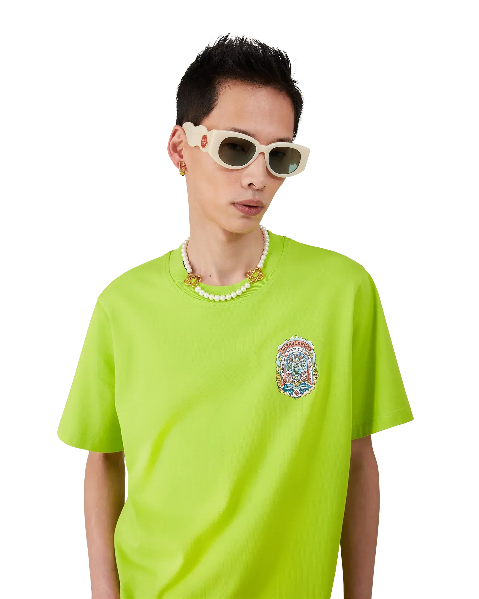 Casa Way Skate Short Sleeve T-Shirt | Casablanca Paris | Image 3