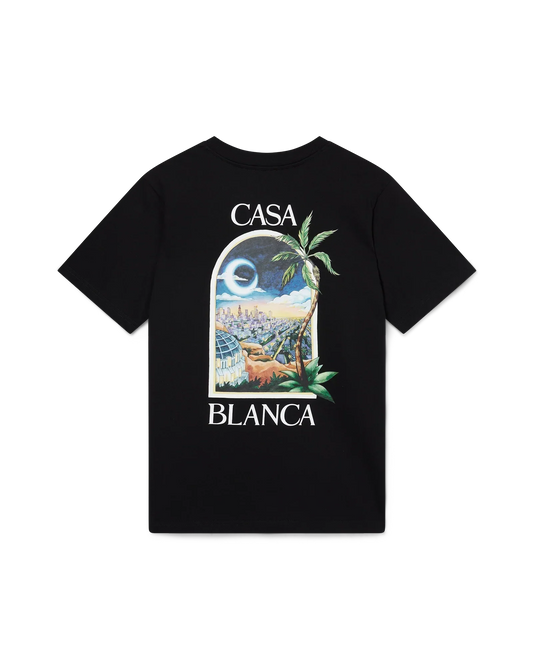 LA Nights Short Sleeve T-Shirt | Casablanca Paris | Image 1
