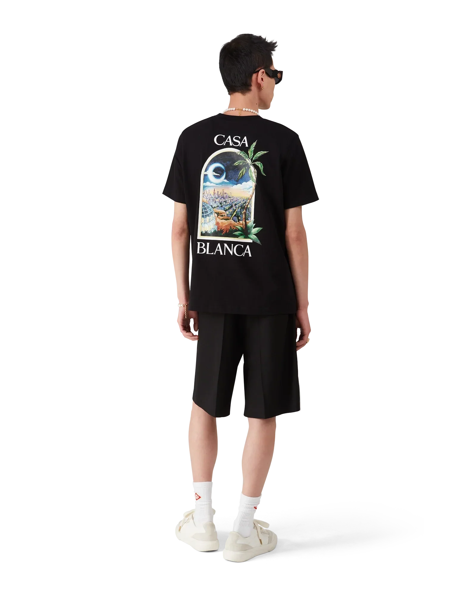 LA Nights Short Sleeve T-Shirt | Casablanca Paris | Image 5