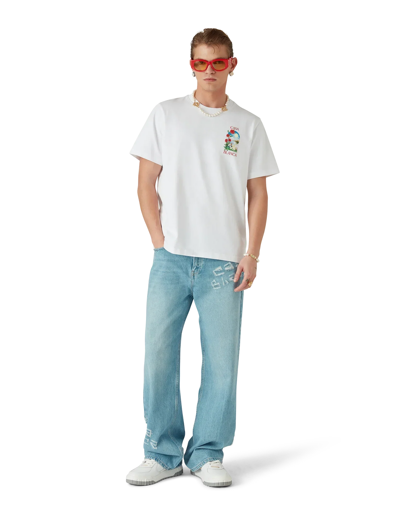LA Days Short Sleeve T-Shirt | Casablanca Paris | Image 2