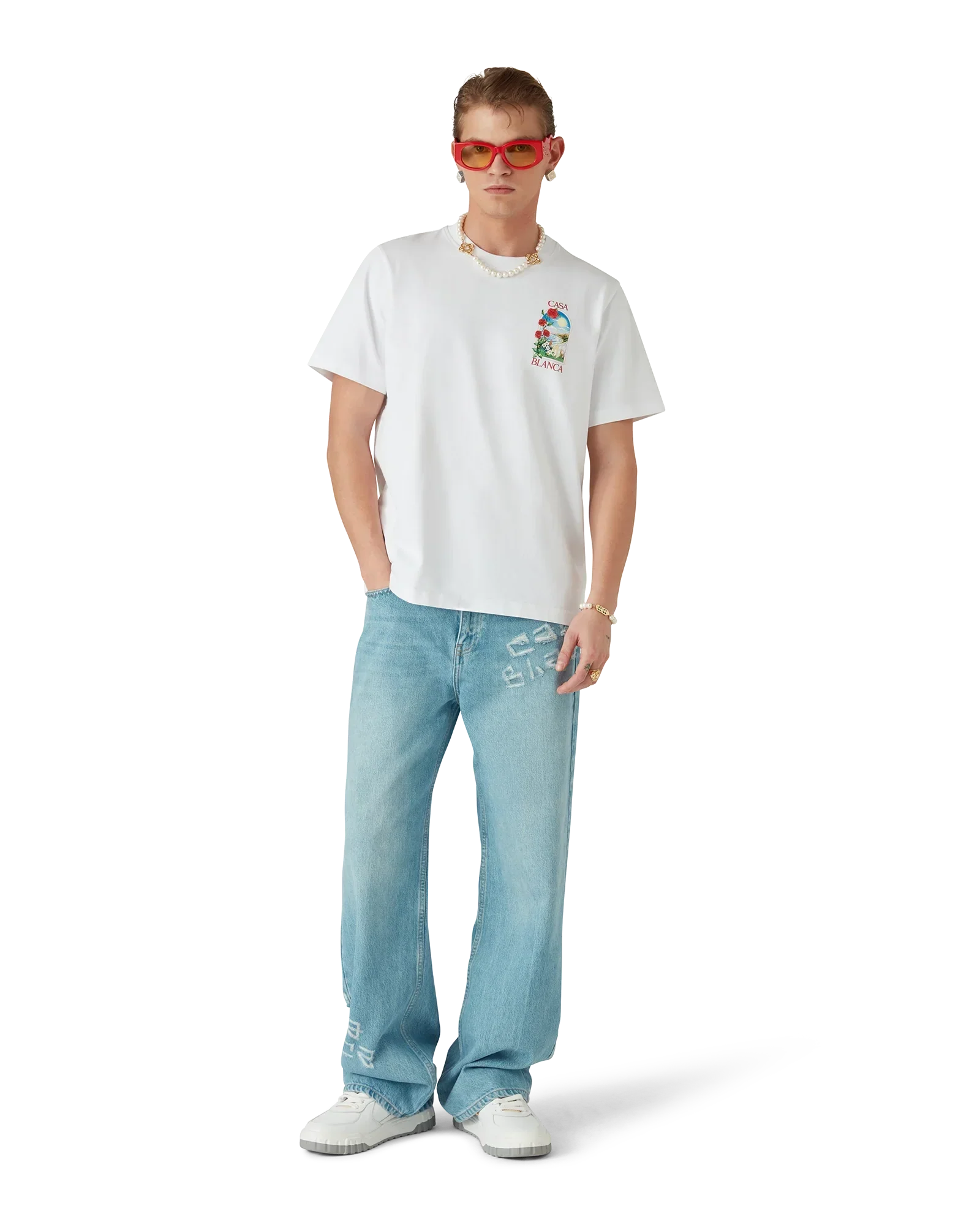 LA Days Short Sleeve T-Shirt | Casablanca Paris | Image 2