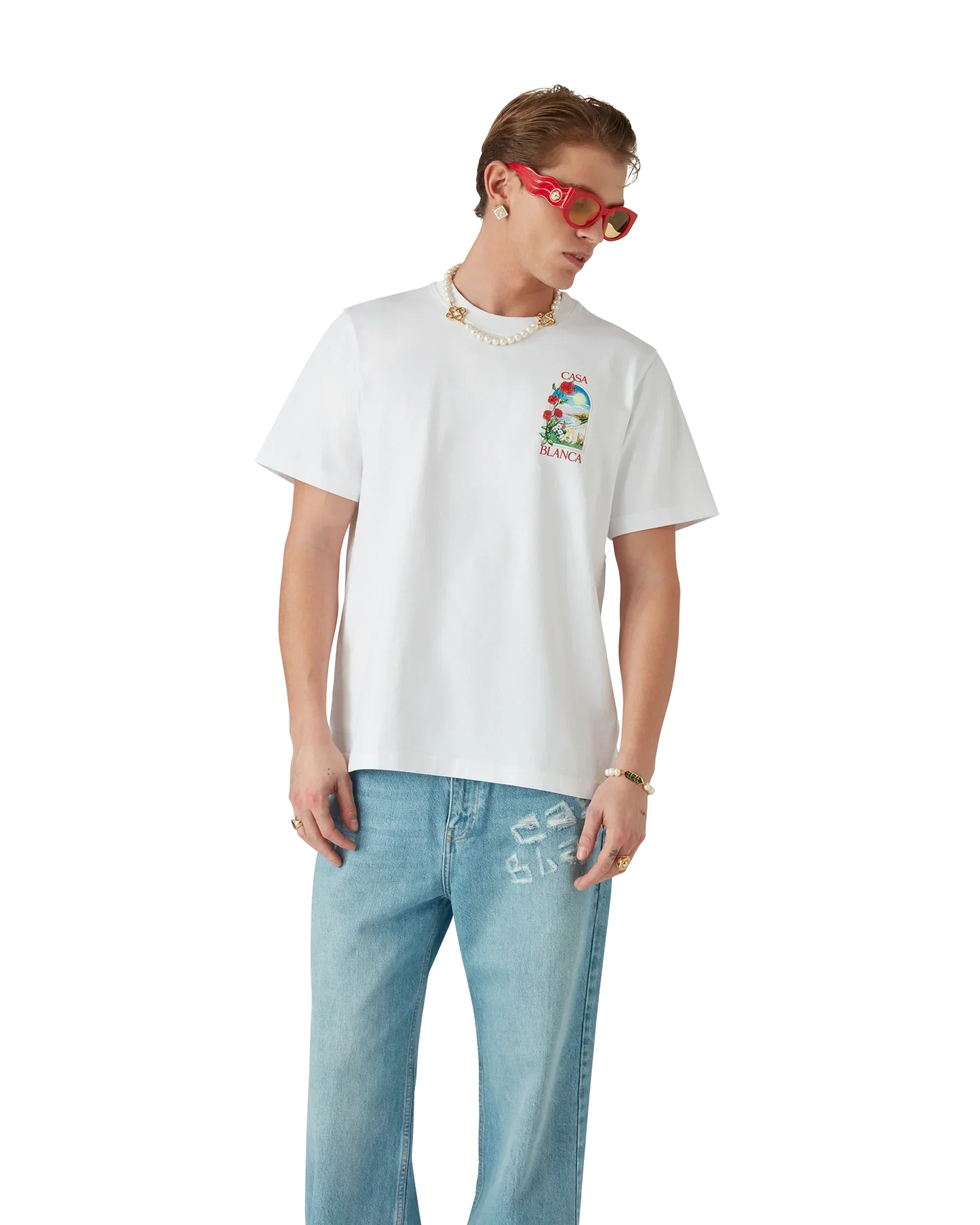 LA Days Short Sleeve T-Shirt | Casablanca Paris | Image 4