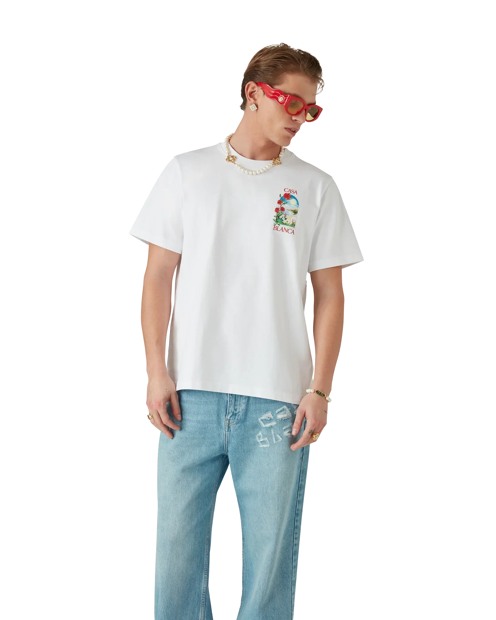 LA Days Short Sleeve T-Shirt | Casablanca Paris | Image 4