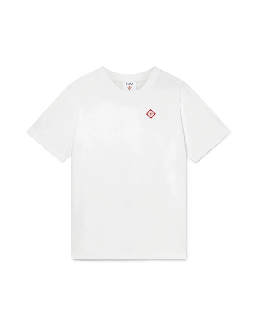White Diamond Logo Short Sleeve T-Shirt | Casablanca Paris | Image 1