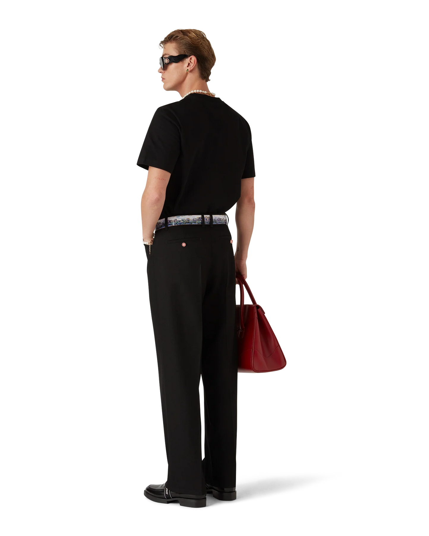 Black Diamond Logo Short Sleeve T-Shirt | Casablanca Paris | Image 3
