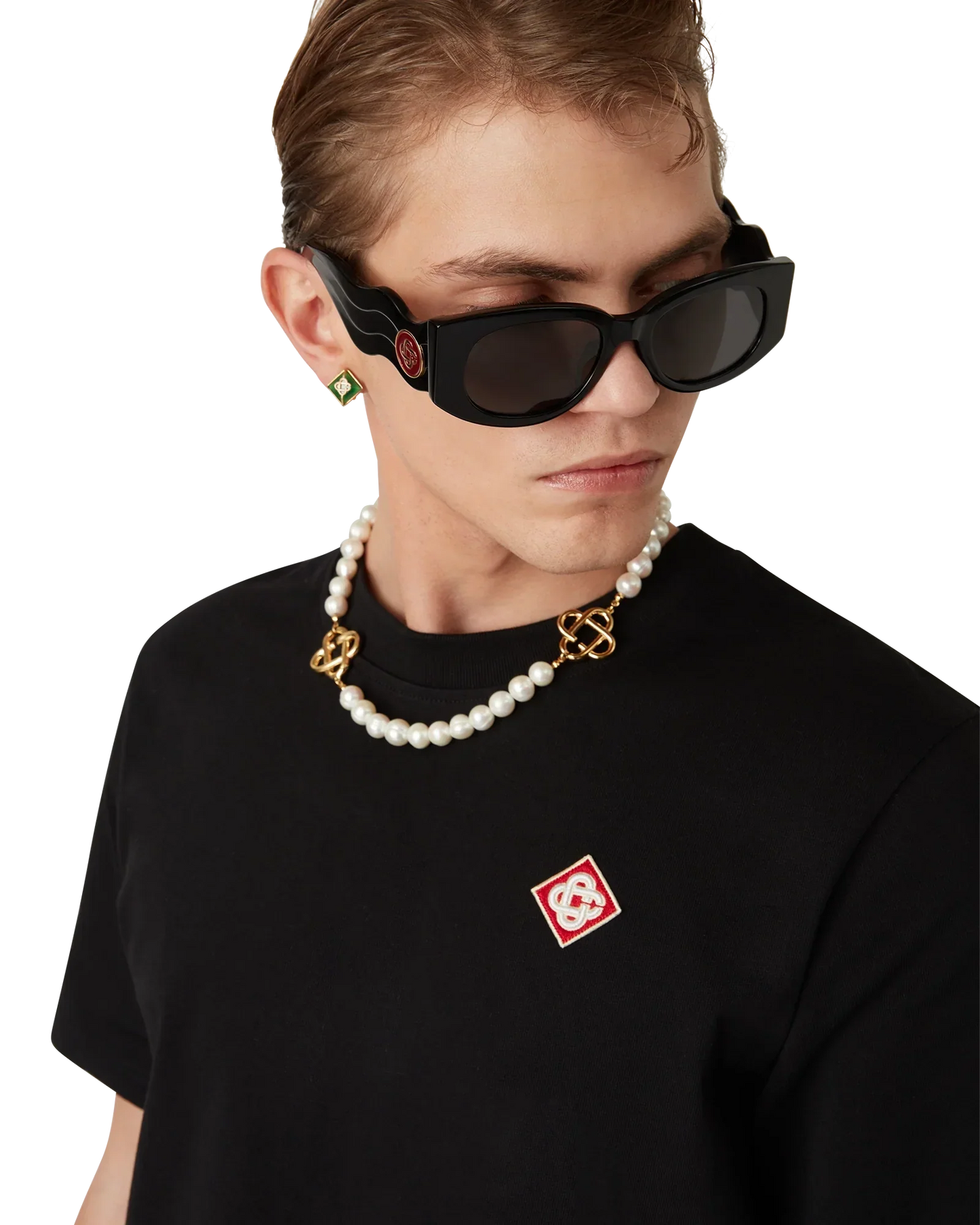 Black Diamond Logo Short Sleeve T-Shirt | Casablanca Paris | Image 5