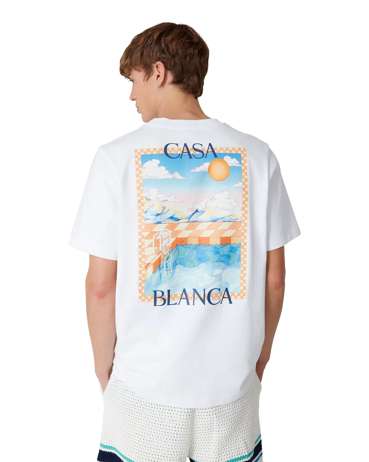 Surreal Pool Short Sleeve T-Shirt | Casablanca Paris | Image 4