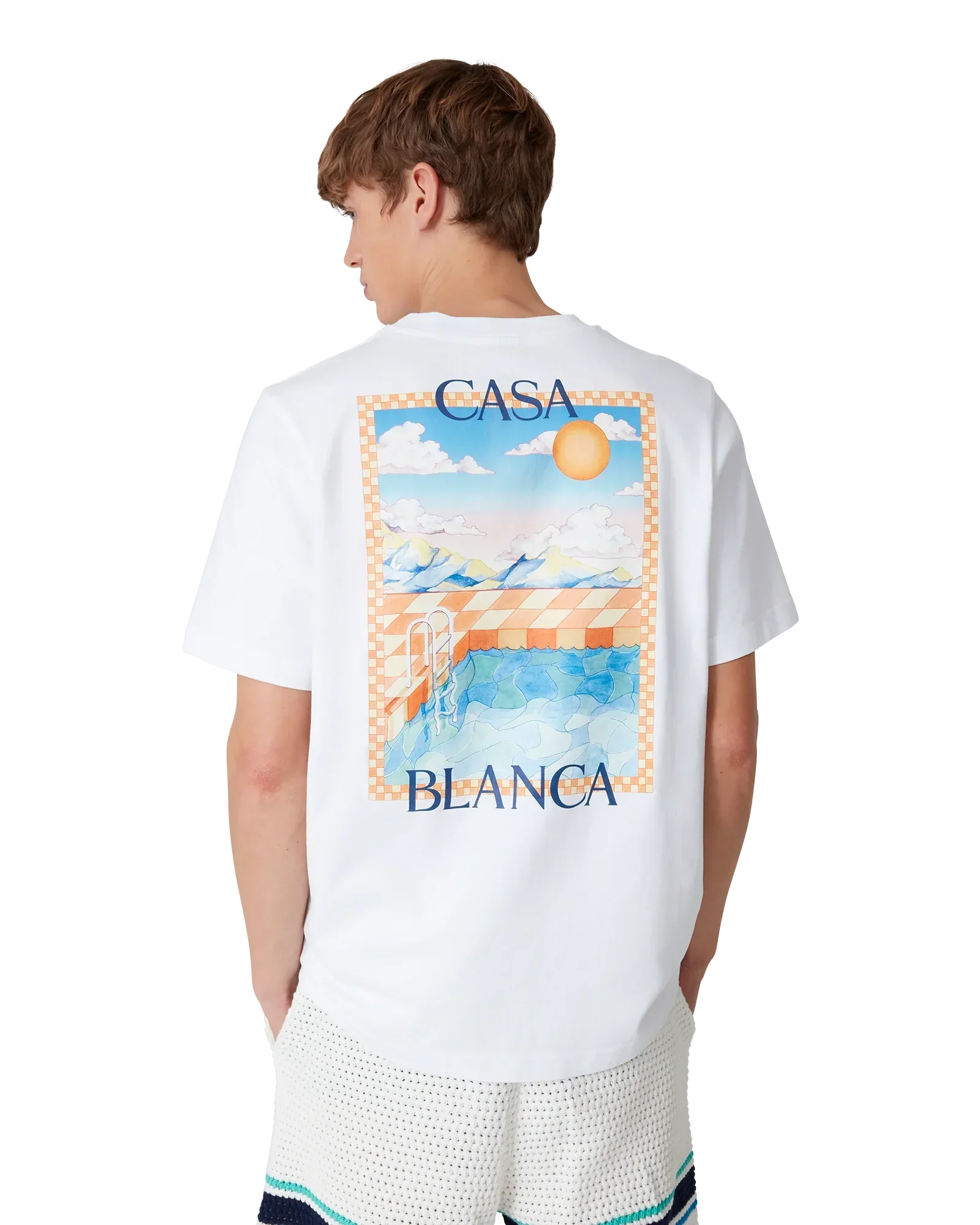Surreal Pool Short Sleeve T-Shirt | Casablanca Paris | Image 4
