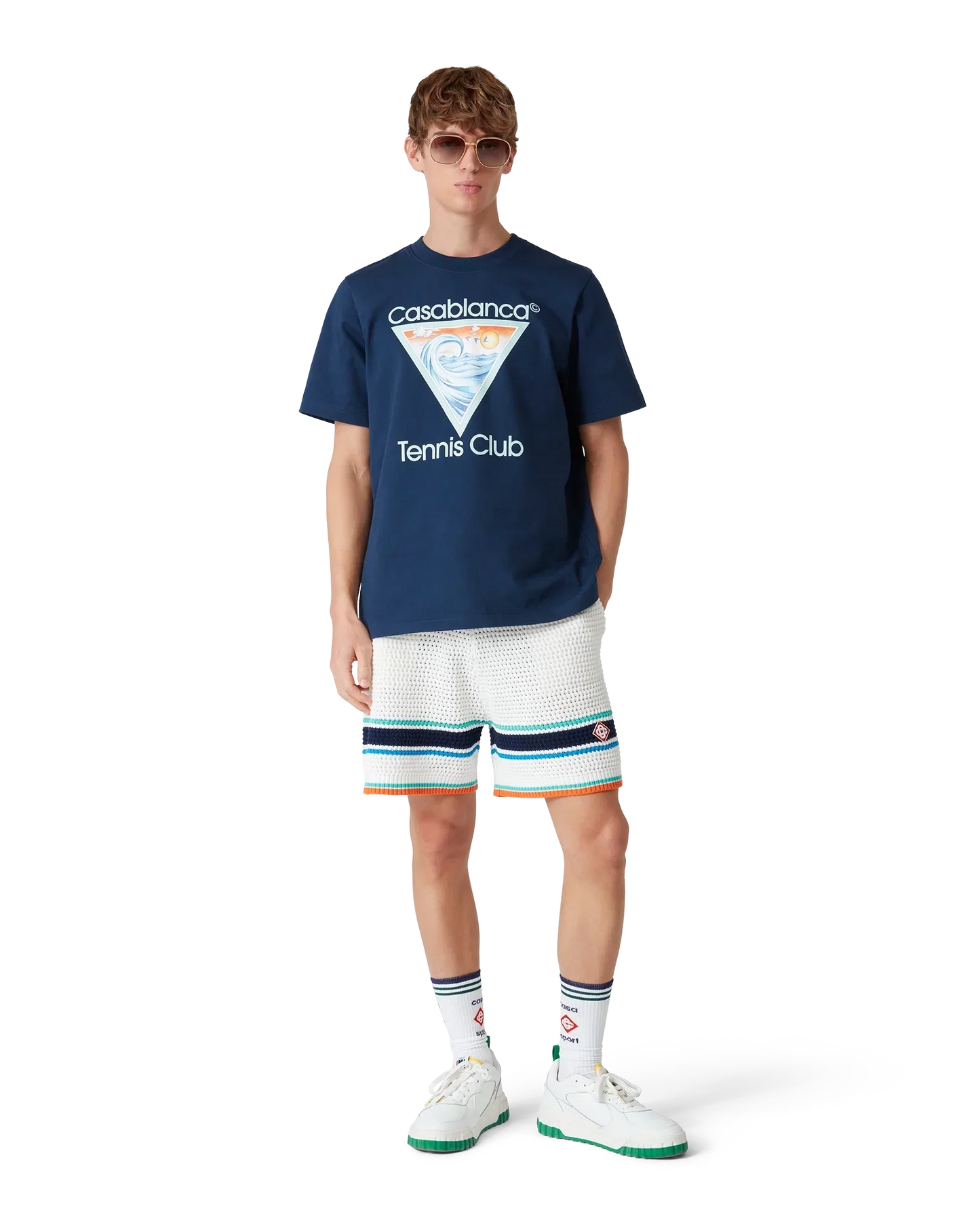 Tennis Club Icon Short Sleeve T-Shirt | Casablanca Paris | Image 2