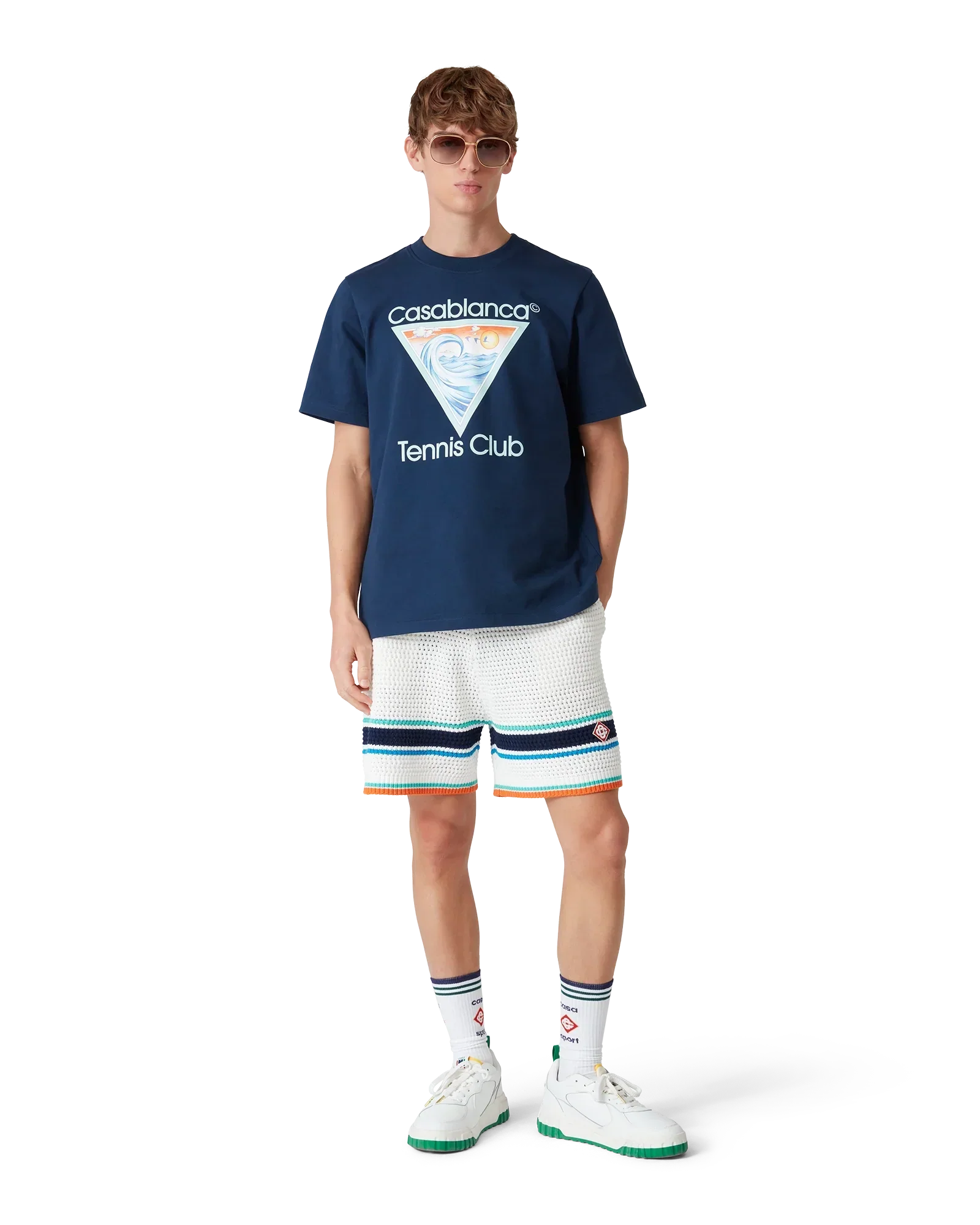 Tennis Club Icon Short Sleeve T-Shirt | Casablanca Paris | Image 2