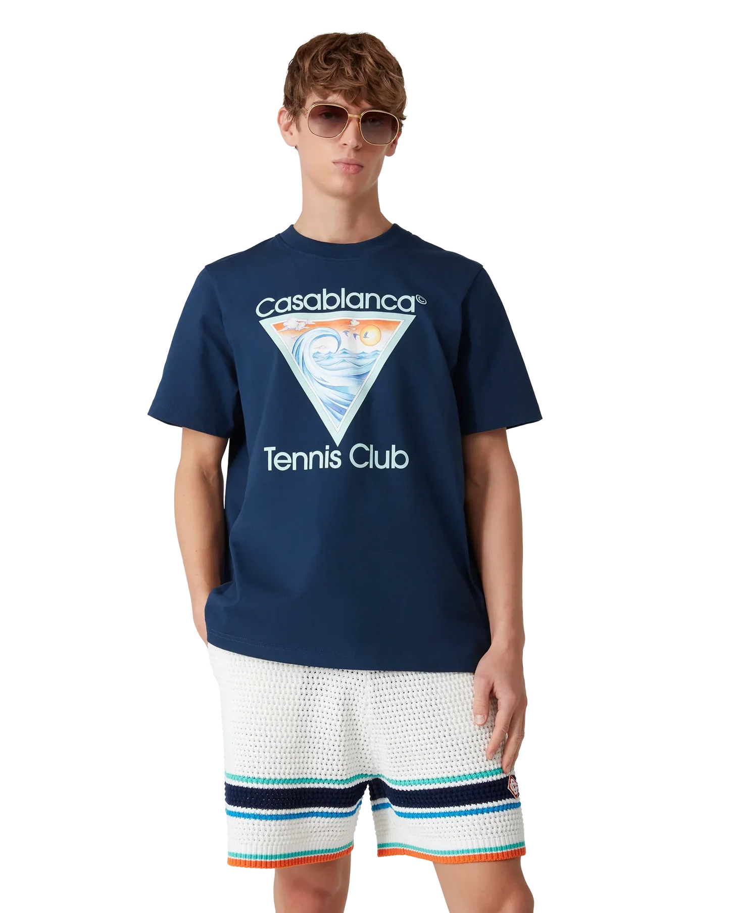 Tennis Club Icon Short Sleeve T-Shirt | Casablanca Paris | Image 4