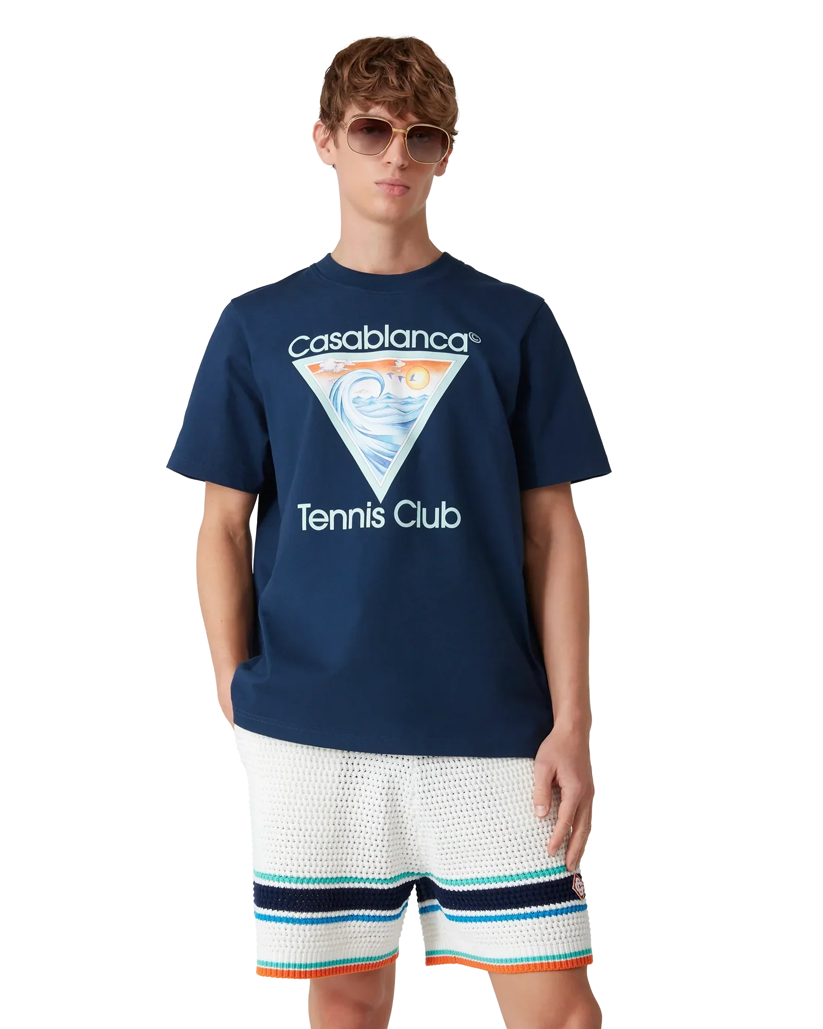 Tennis Club Icon Short Sleeve T-Shirt | Casablanca Paris | Image 4