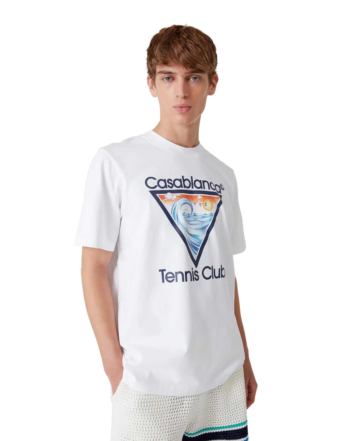 Tennis Club Icon Short Sleeve T-Shirt | Casablanca Paris | Image 4