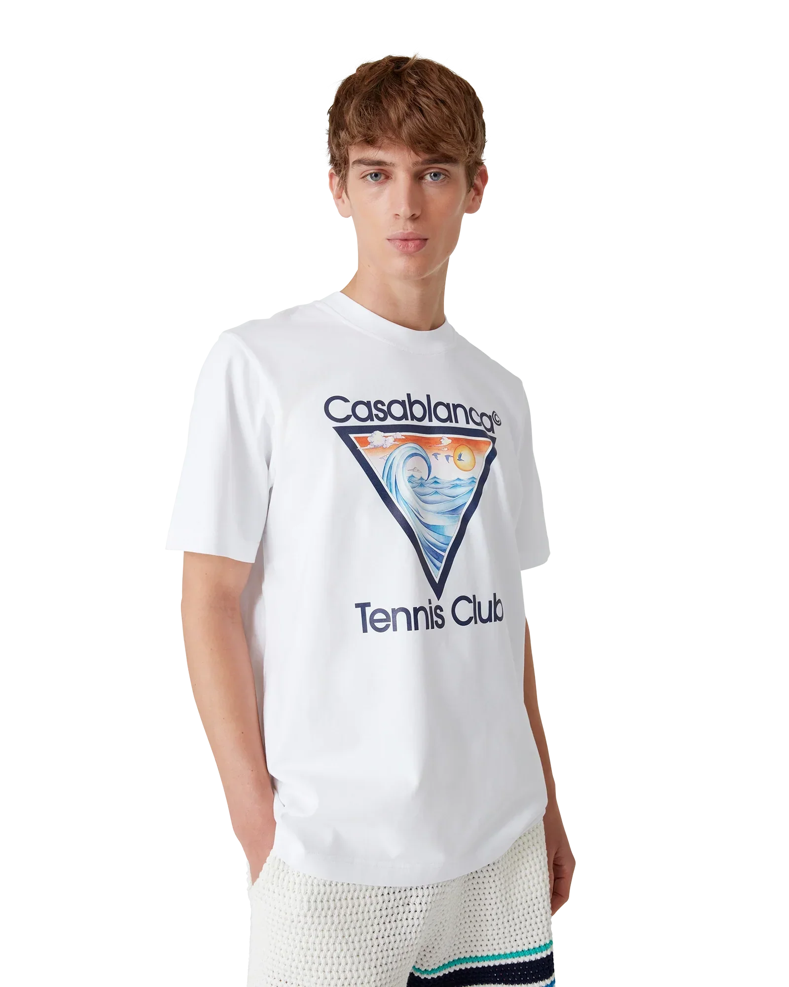 Tennis Club Icon Short Sleeve T-Shirt | Casablanca Paris | Image 4