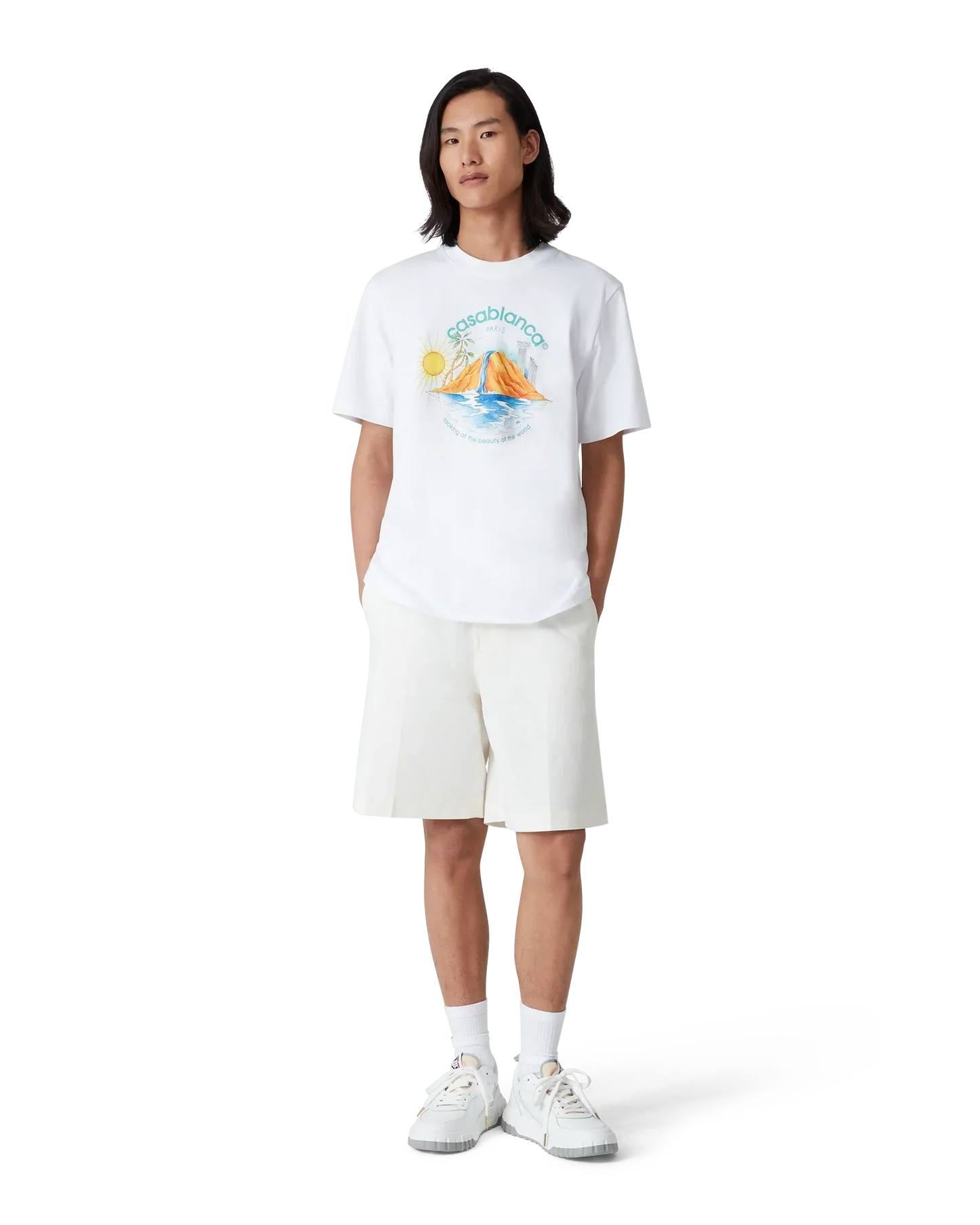 Oasis Short Sleeve Short Sleeve T-Shirt | Casablanca Paris | Image 2
