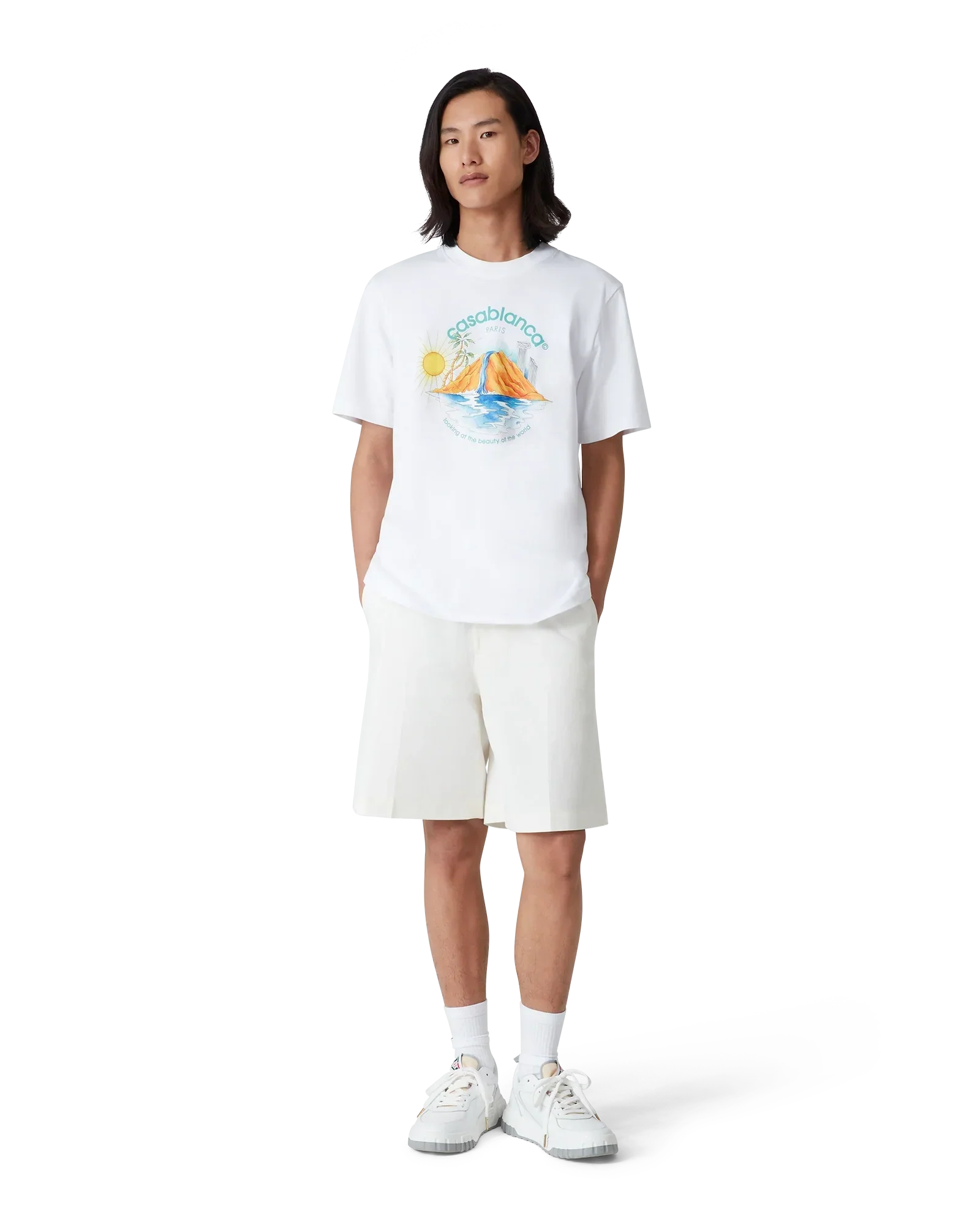 Oasis Short Sleeve Short Sleeve T-Shirt | Casablanca Paris | Image 2
