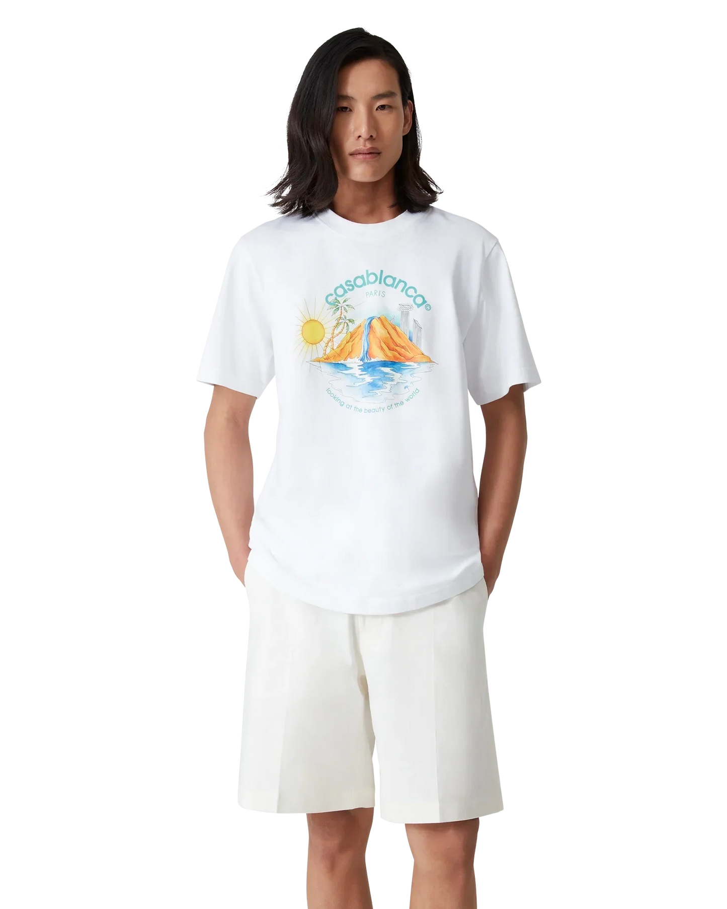 Oasis Short Sleeve Short Sleeve T-Shirt | Casablanca Paris | Image 4