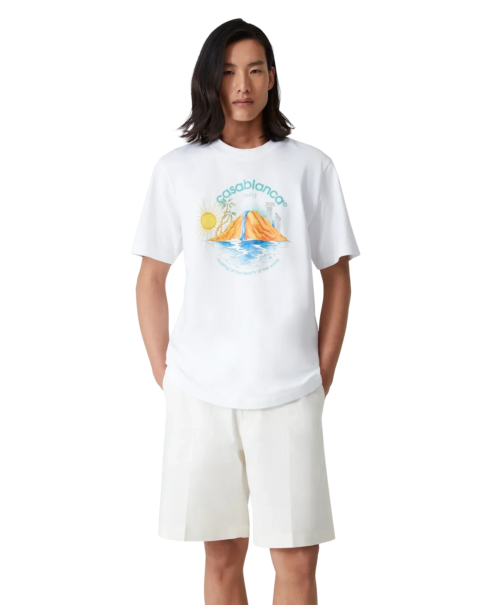Oasis Short Sleeve Short Sleeve T-Shirt | Casablanca Paris | Image 4