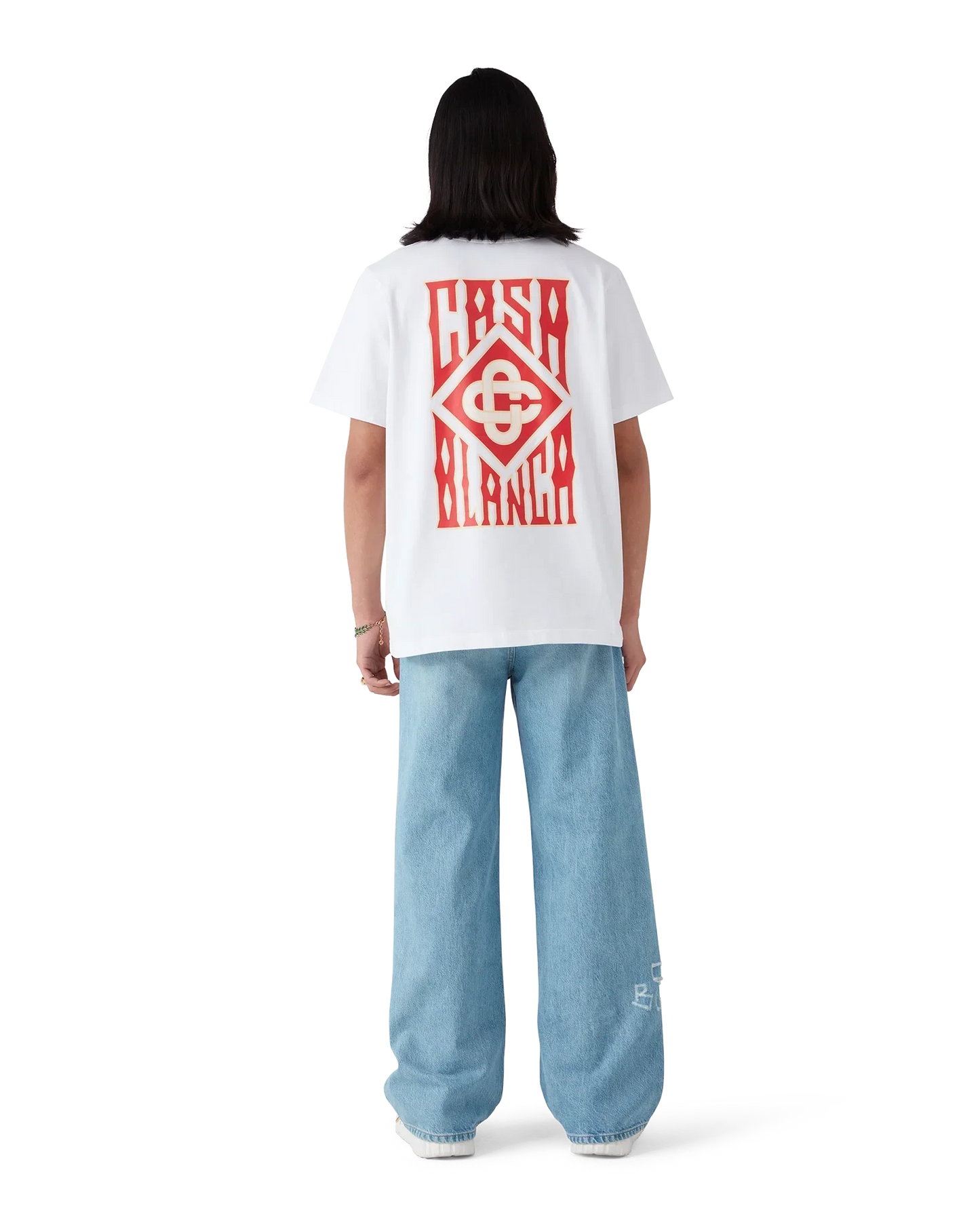 Gothic Logo Short Sleeve T-Shirt | Casablanca Paris | Image 3