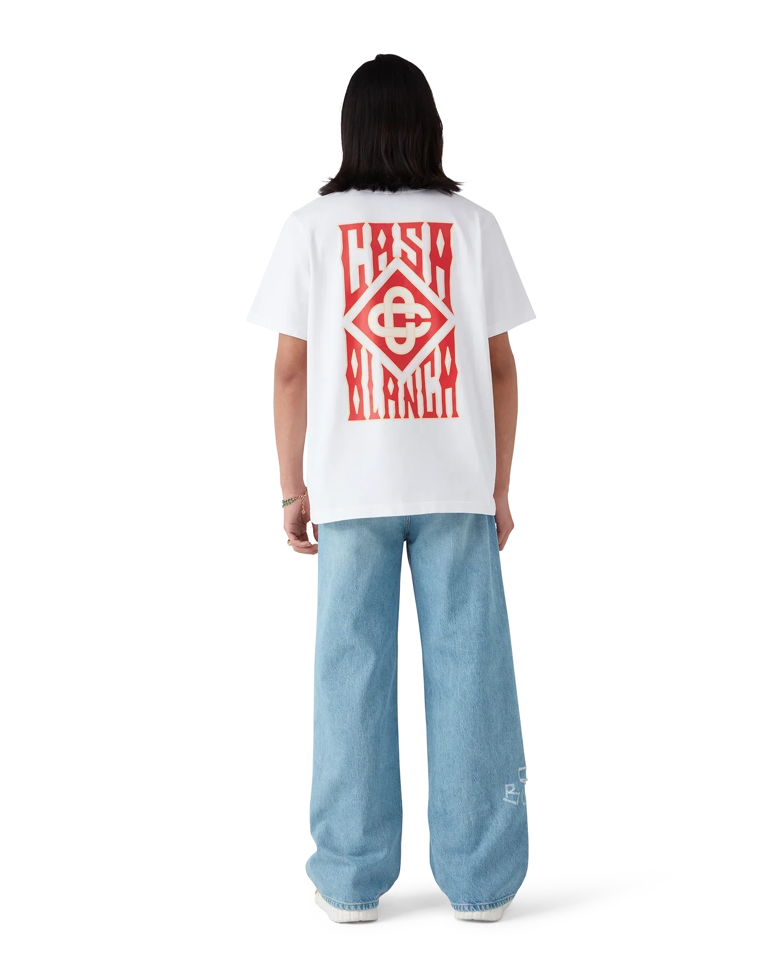Gothic Logo Short Sleeve T-Shirt | Casablanca Paris | Image 3