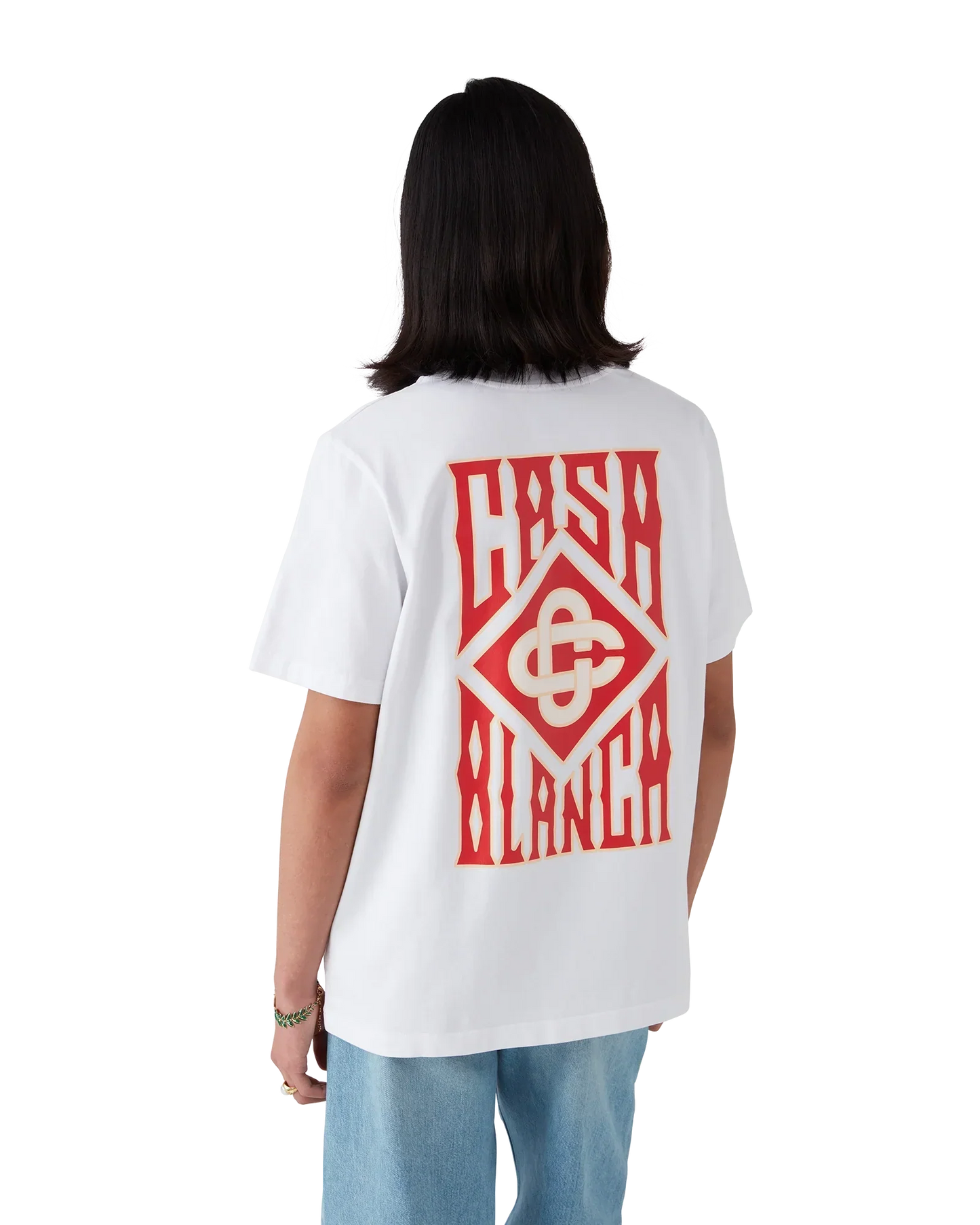 Gothic Logo Short Sleeve T-Shirt | Casablanca Paris | Image 4