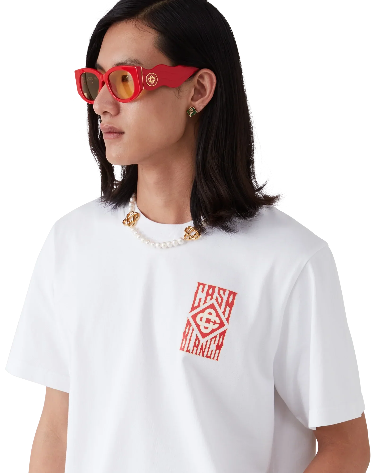 Gothic Logo Short Sleeve T-Shirt | Casablanca Paris | Image 5