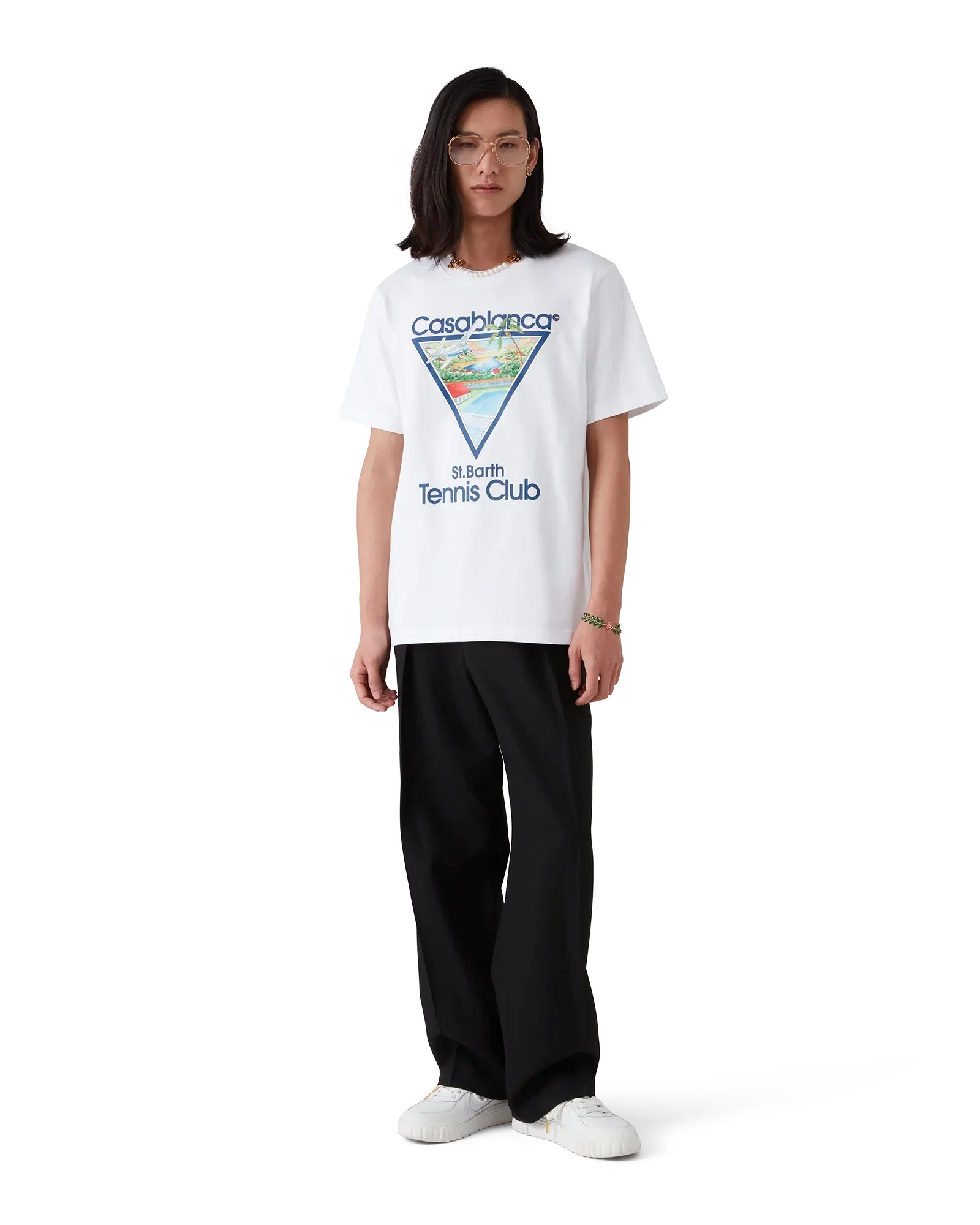Tennis Club Icon Short Sleeve T-Shirt | Casablanca Paris | Image 2