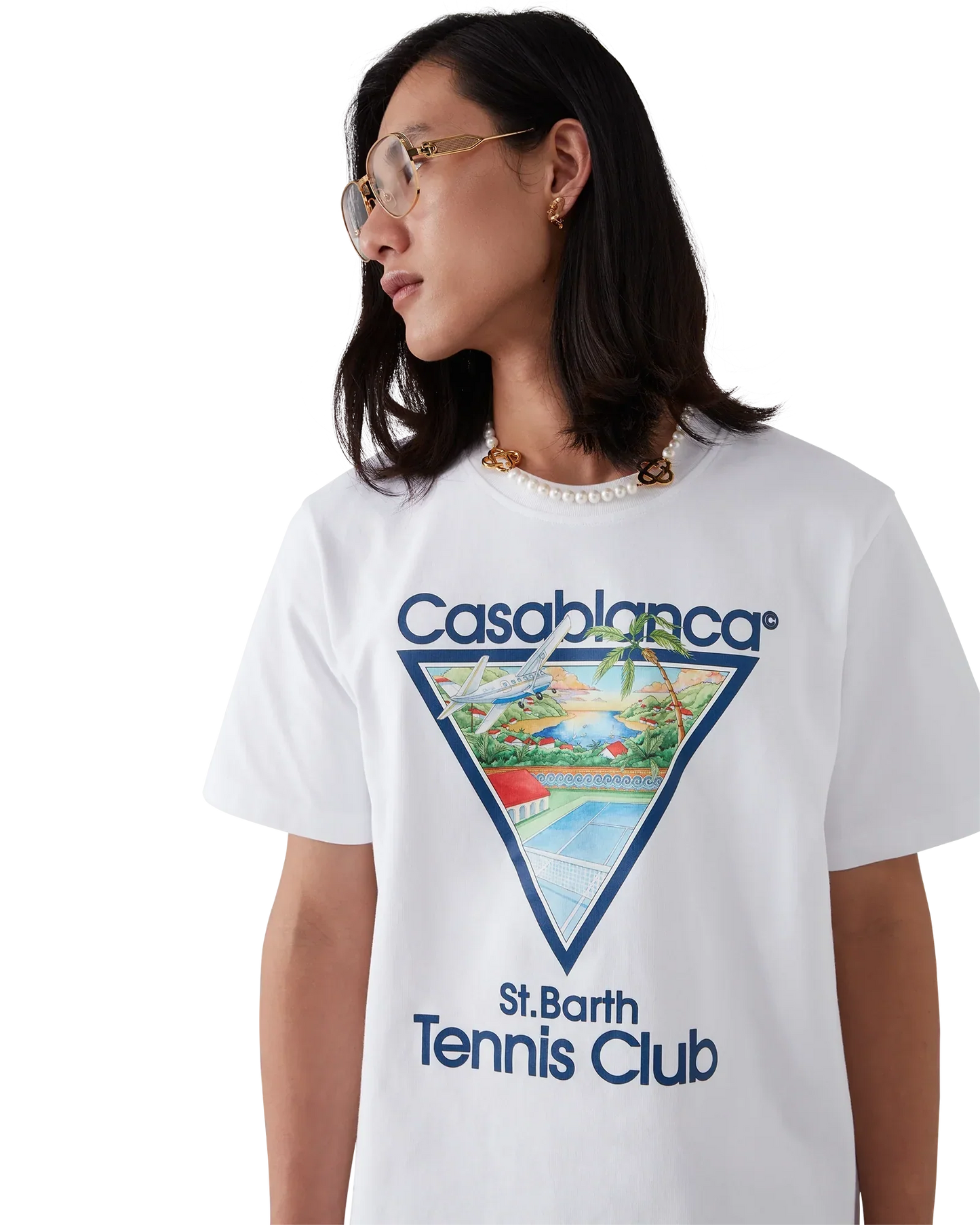 Tennis Club Icon Short Sleeve T-Shirt | Casablanca Paris | Image 5