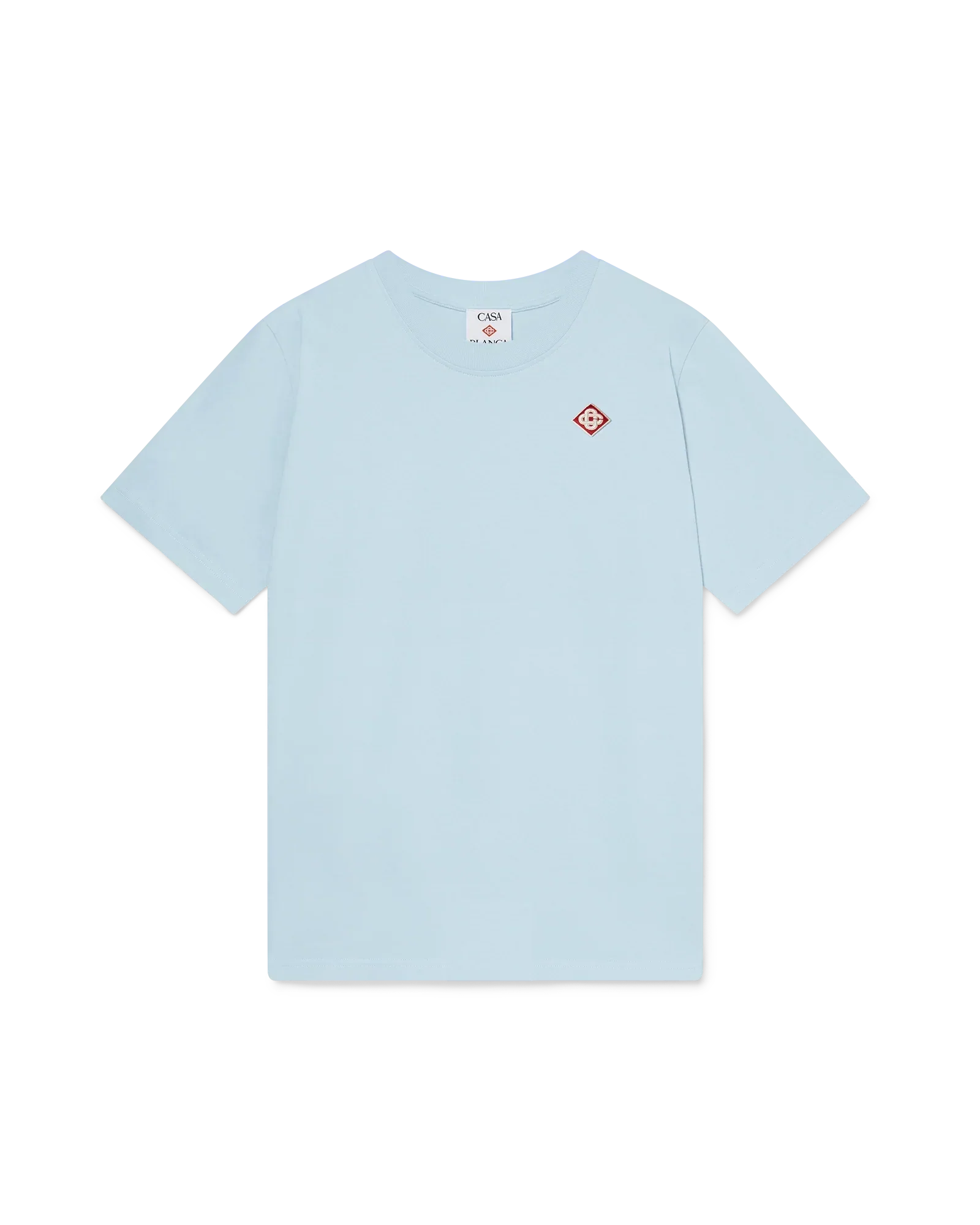 Light Blue Diamond Logo Short Sleeve T-Shirt | Casablanca Paris | Image 1