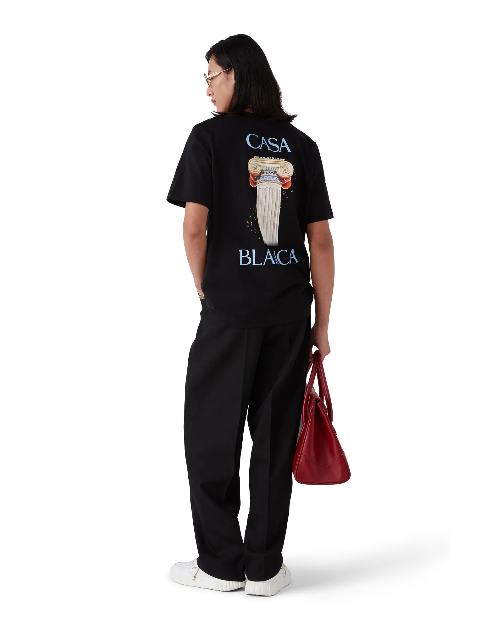 La Colonne Short Sleeve Short Sleeve T-Shirt | Casablanca Paris | Image 3