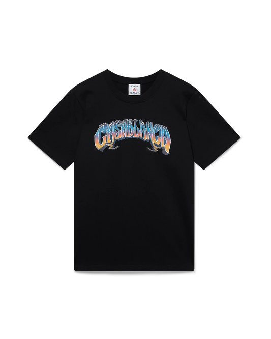 Gradient Gothic Short Sleeve T-Shirt | Casablanca Paris | Image 1