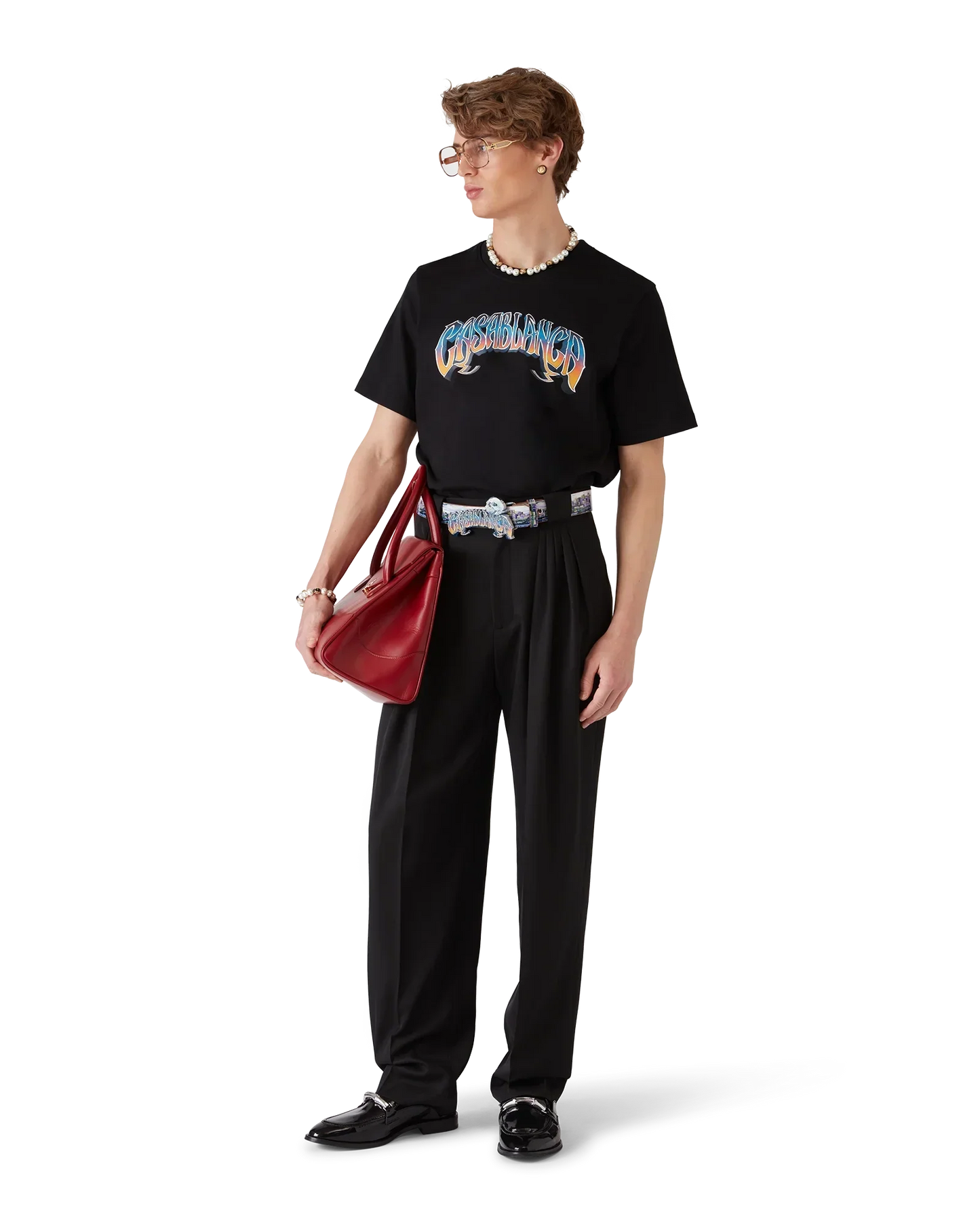 Gradient Gothic Short Sleeve T-Shirt | Casablanca Paris | Image 2