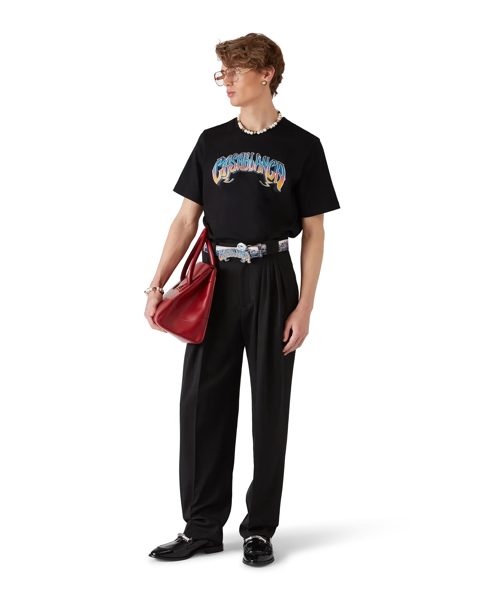 Gradient Gothic Short Sleeve T-Shirt | Casablanca Paris | Image 2