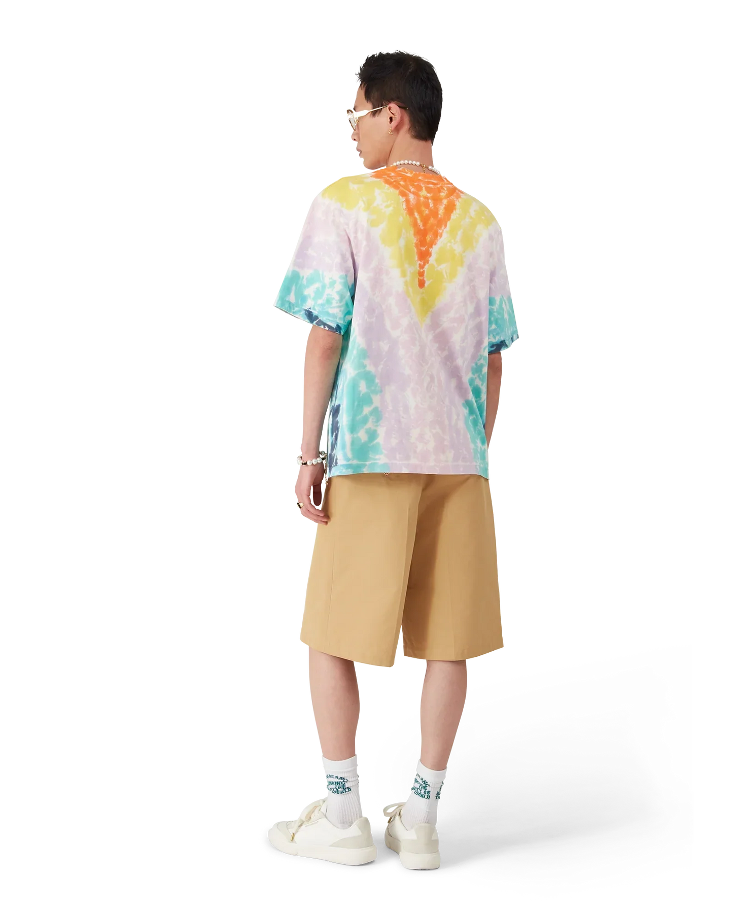Surf Trip Tie Dye Short Sleeve T-Shirt | Casablanca Paris | Image 5