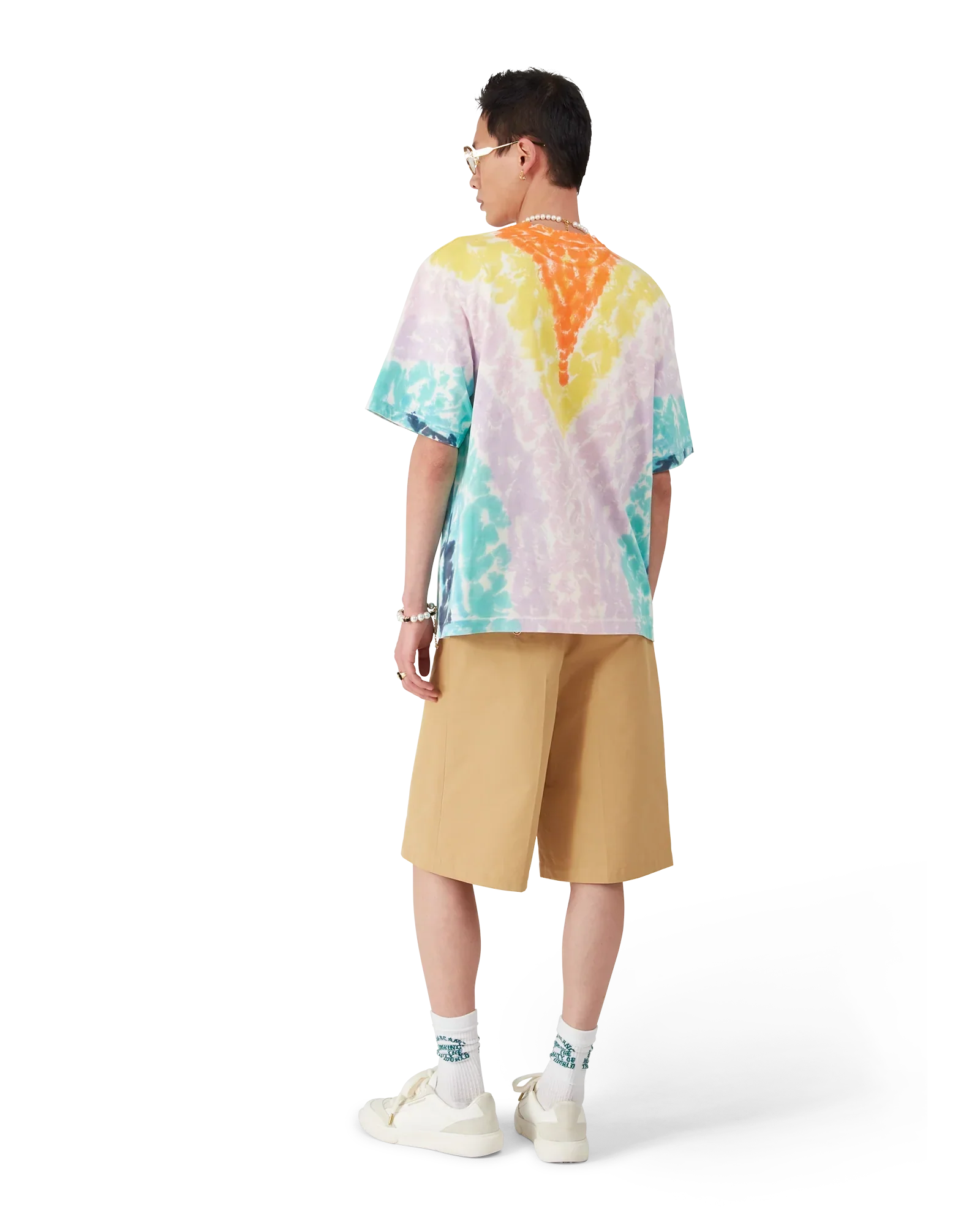 Surf Trip Tie Dye Short Sleeve T-Shirt | Casablanca Paris | Image 5