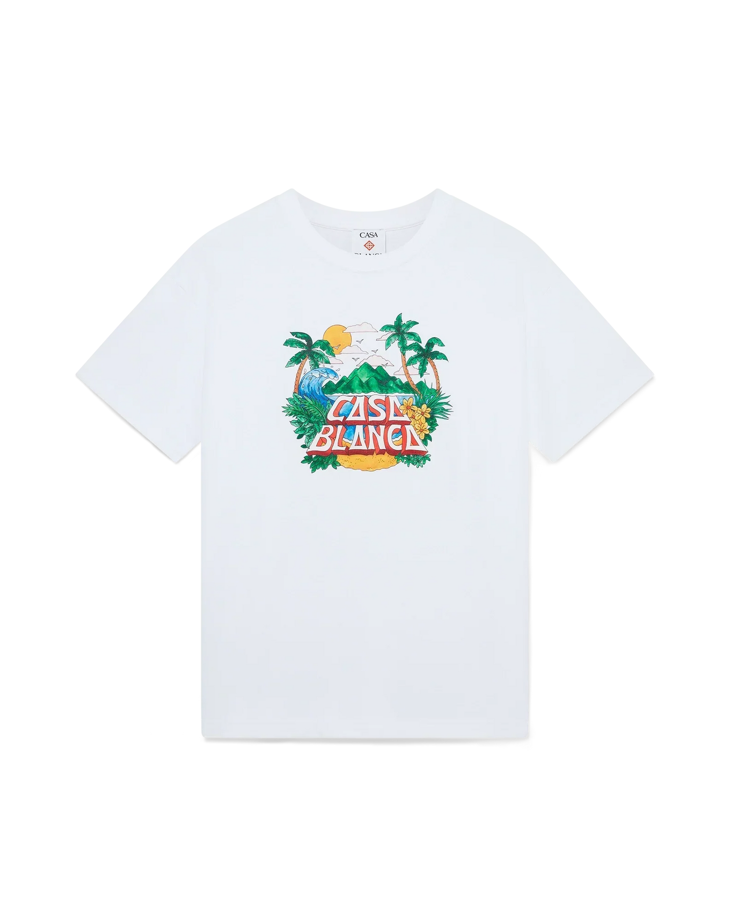 Casa Beach Wave Short Sleeve T-Shirt | Casablanca Paris | Image 1