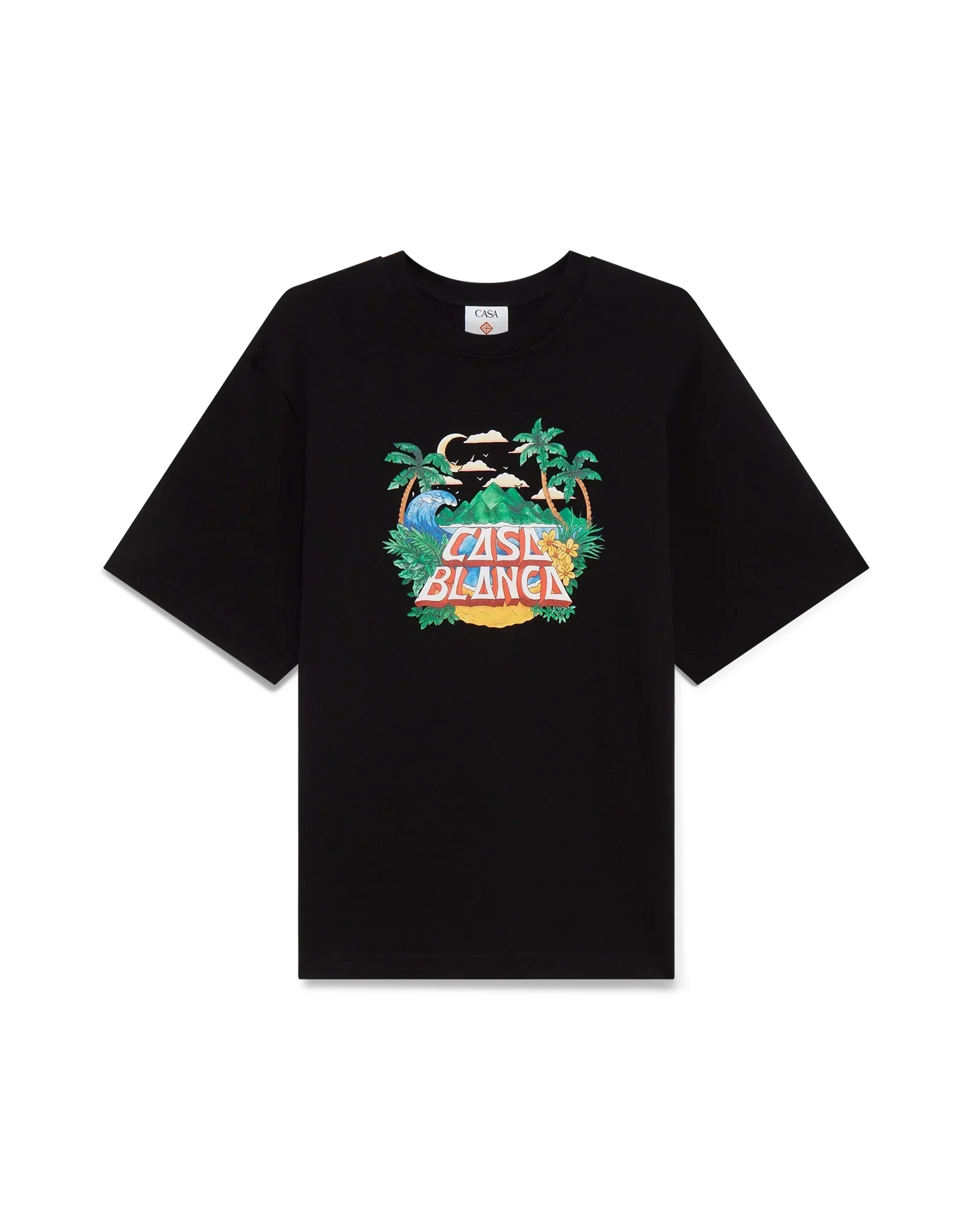 Casa Beach Wave Short Sleeve T-Shirt | Casablanca Paris | Image 1