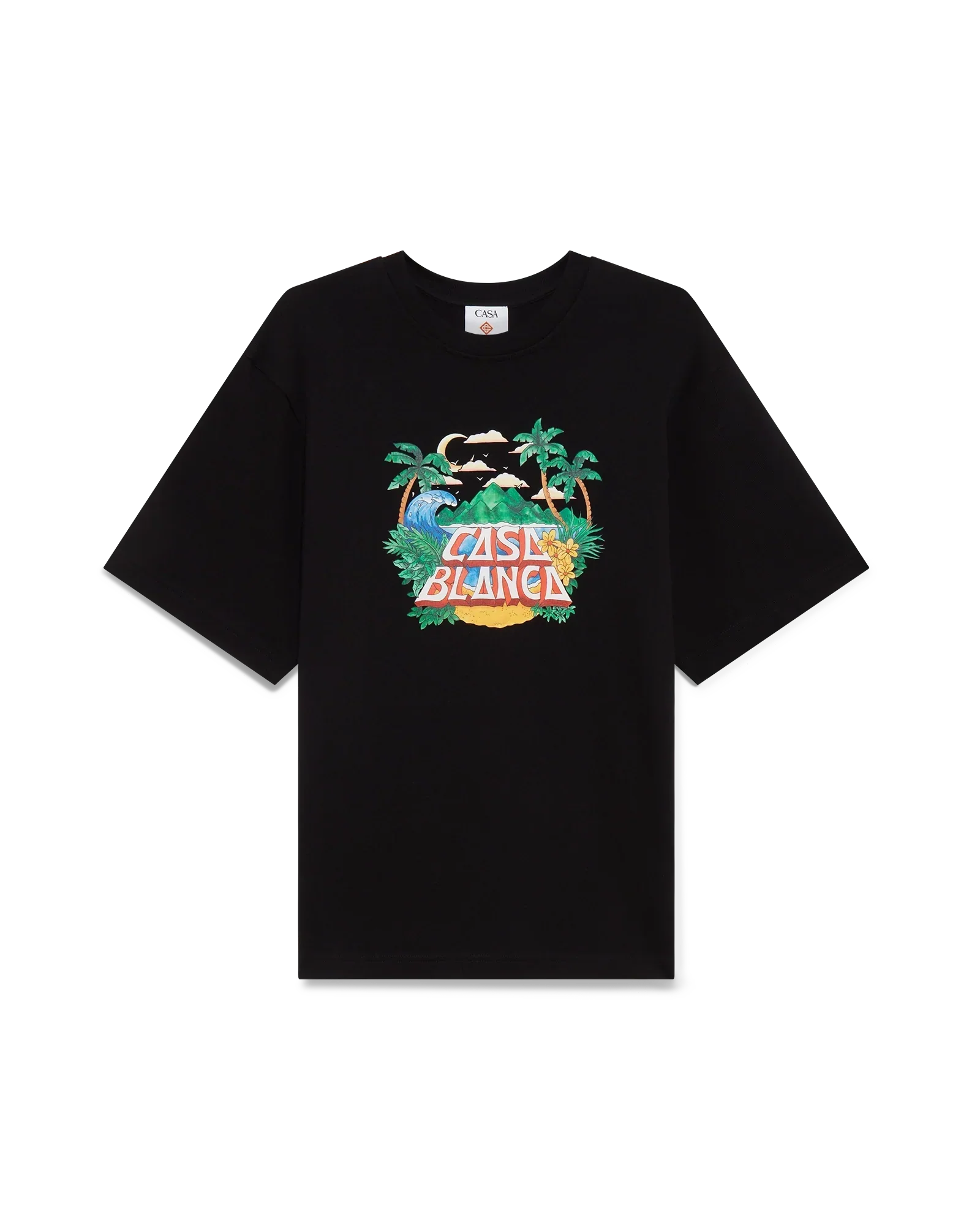 Casa Beach Wave Short Sleeve T-Shirt | Casablanca Paris | Image 1