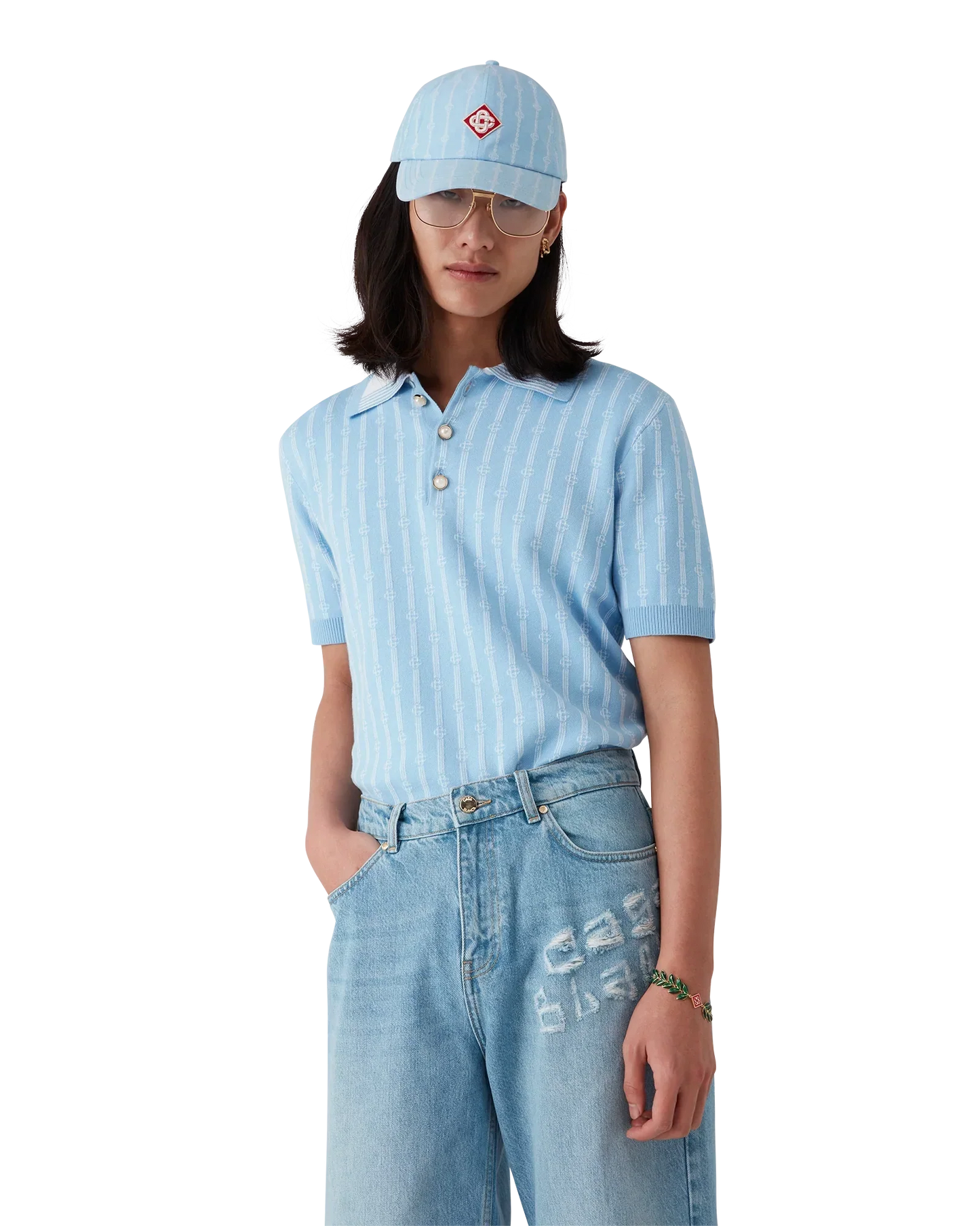 Monogram Polo Shirt | Casablanca Paris | Image 4