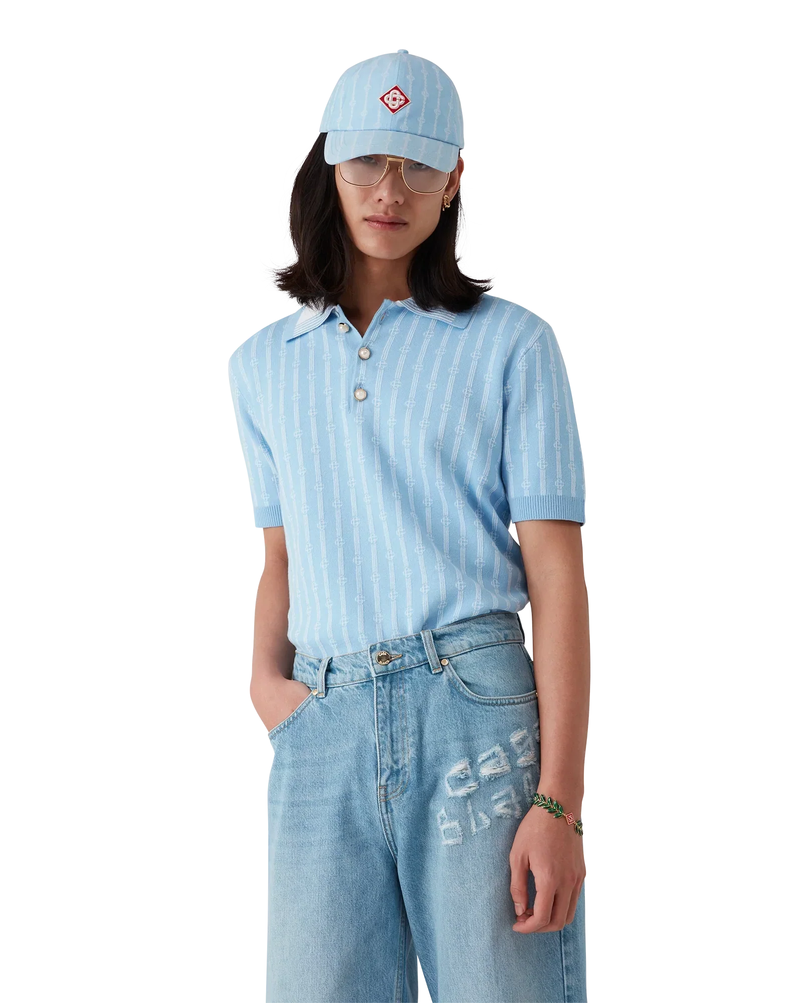 Monogram Polo Shirt | Casablanca Paris | Image 4