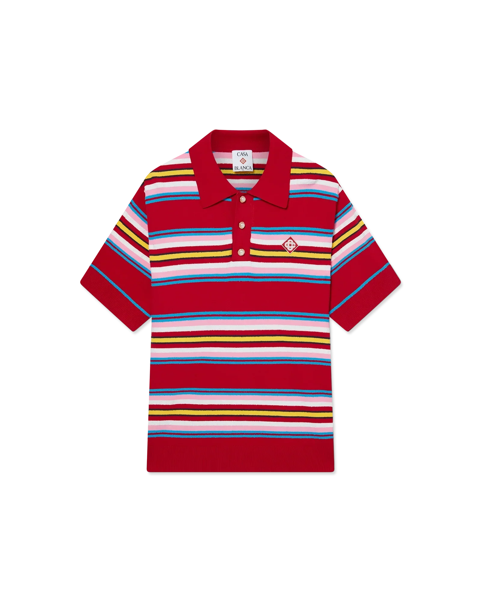 Stripe Oversized Polo Shirt | Casablanca Paris | Image 1