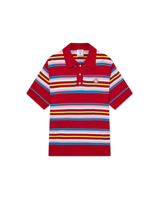 Stripe Oversized Polo Shirt | Casablanca Paris | Image 1