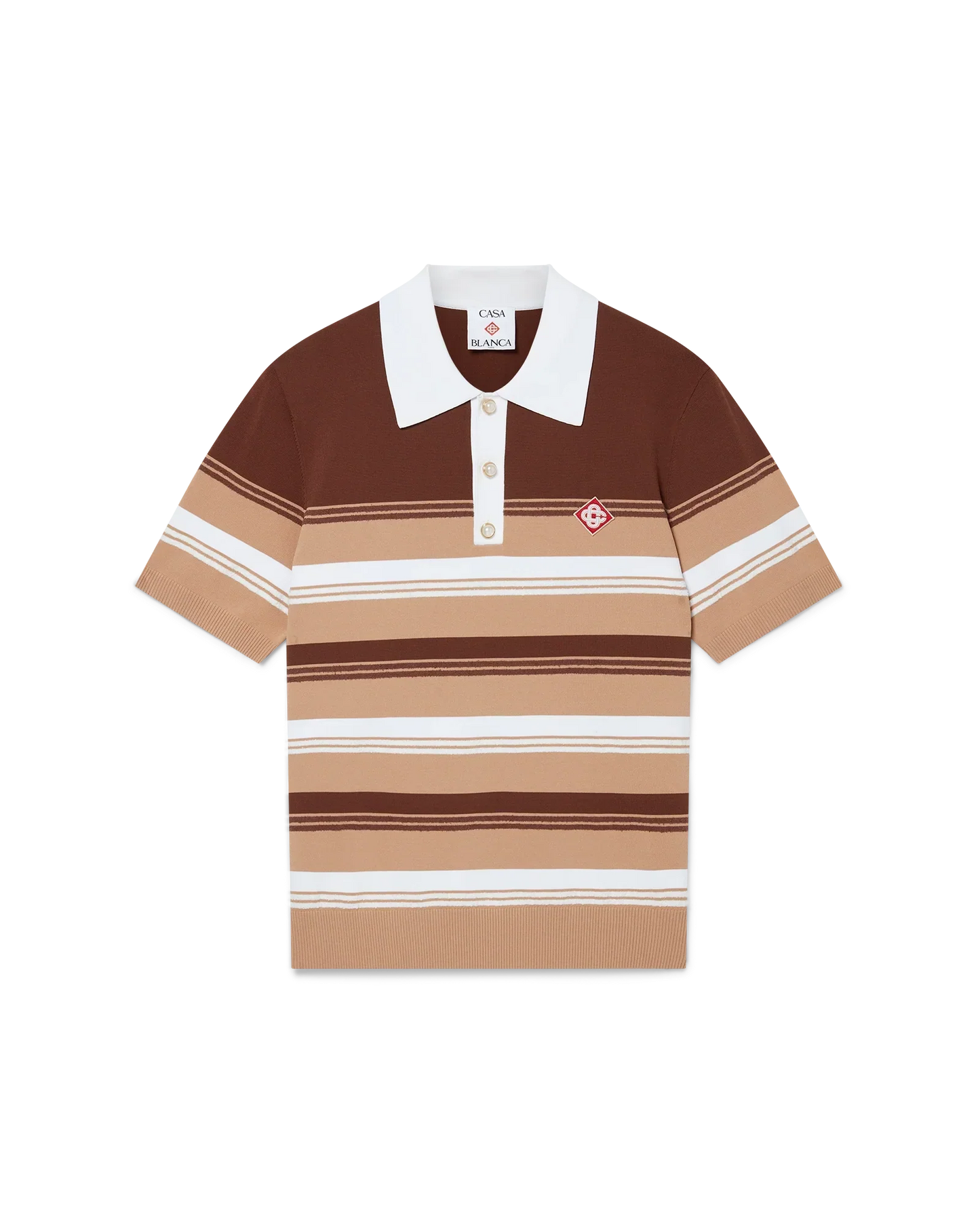 Stripe Polo Shirt | Casablanca Paris | Image 1