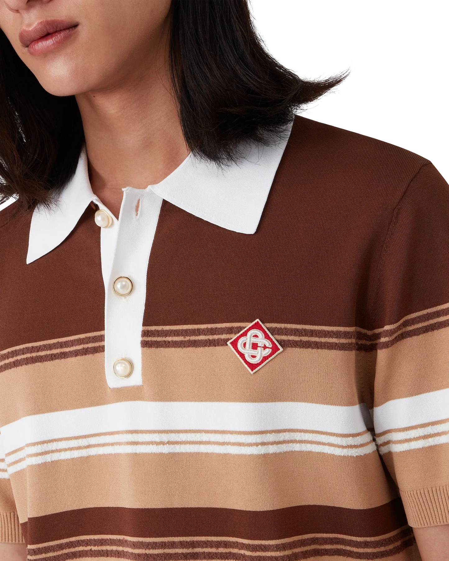 Stripe Polo Shirt | Casablanca Paris | Image 5
