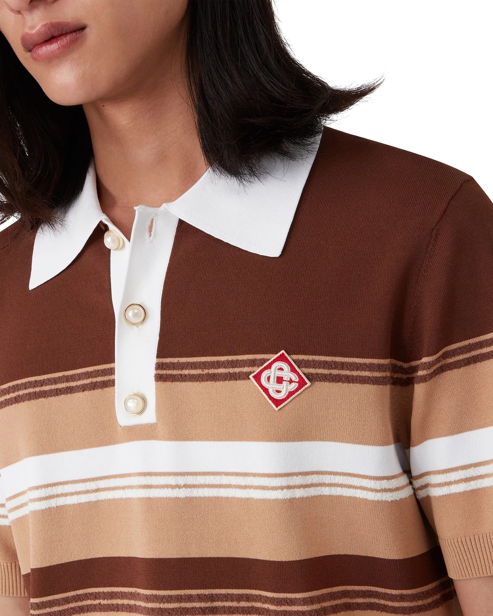 Stripe Polo Shirt | Casablanca Paris | Image 5