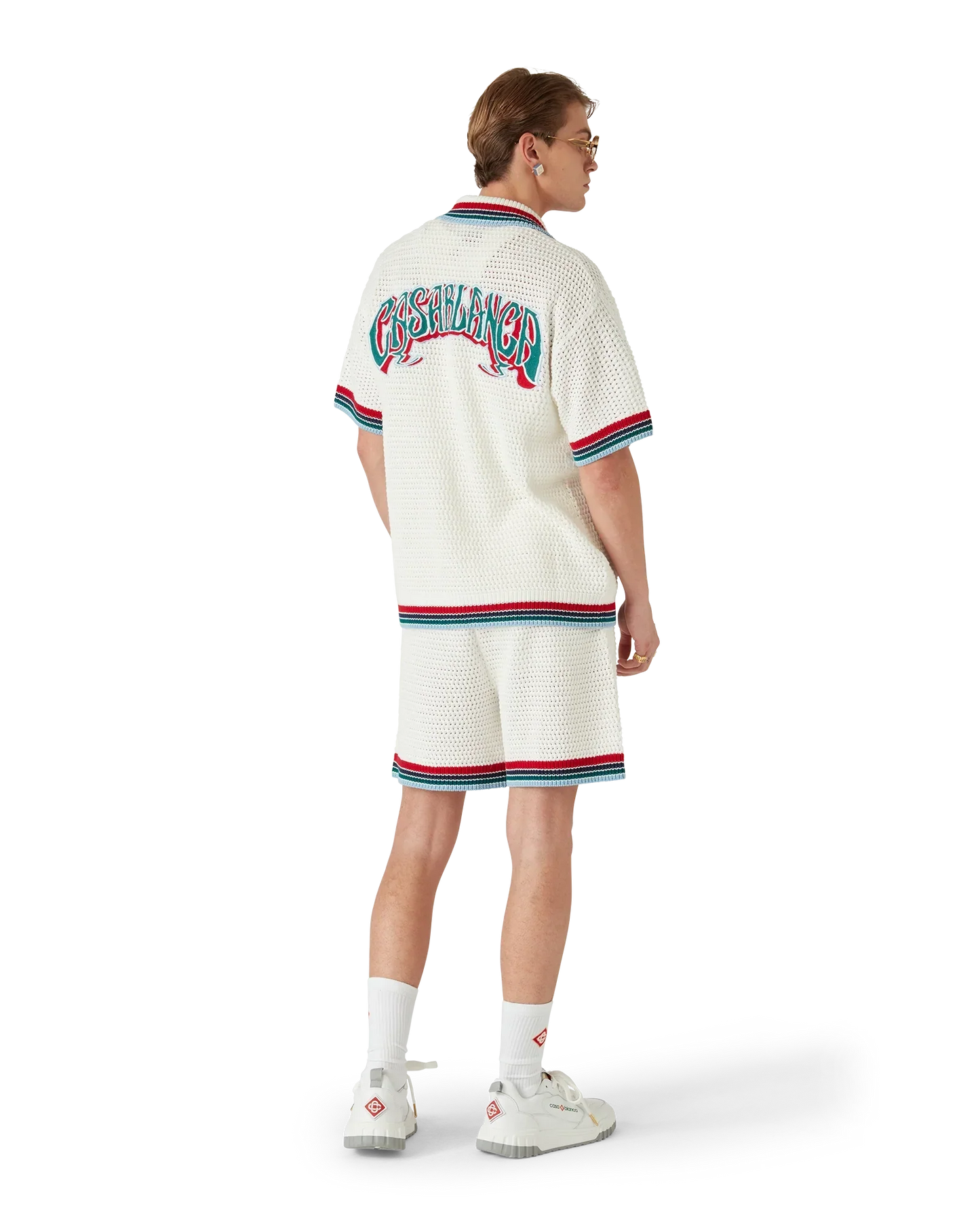 Gothic Short Sleeve Crochet Shirt | Casablanca Paris | Image 3