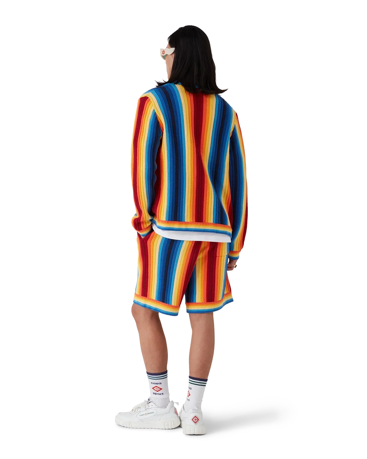 Gradient Stripe Towelling Shorts | Casablanca Paris | Image 3