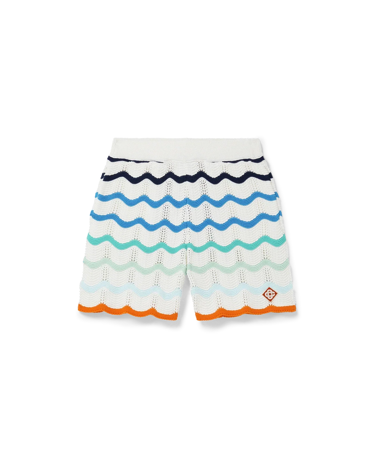 Gradient Wave Crochet Shorts | Casablanca Paris | Image 1