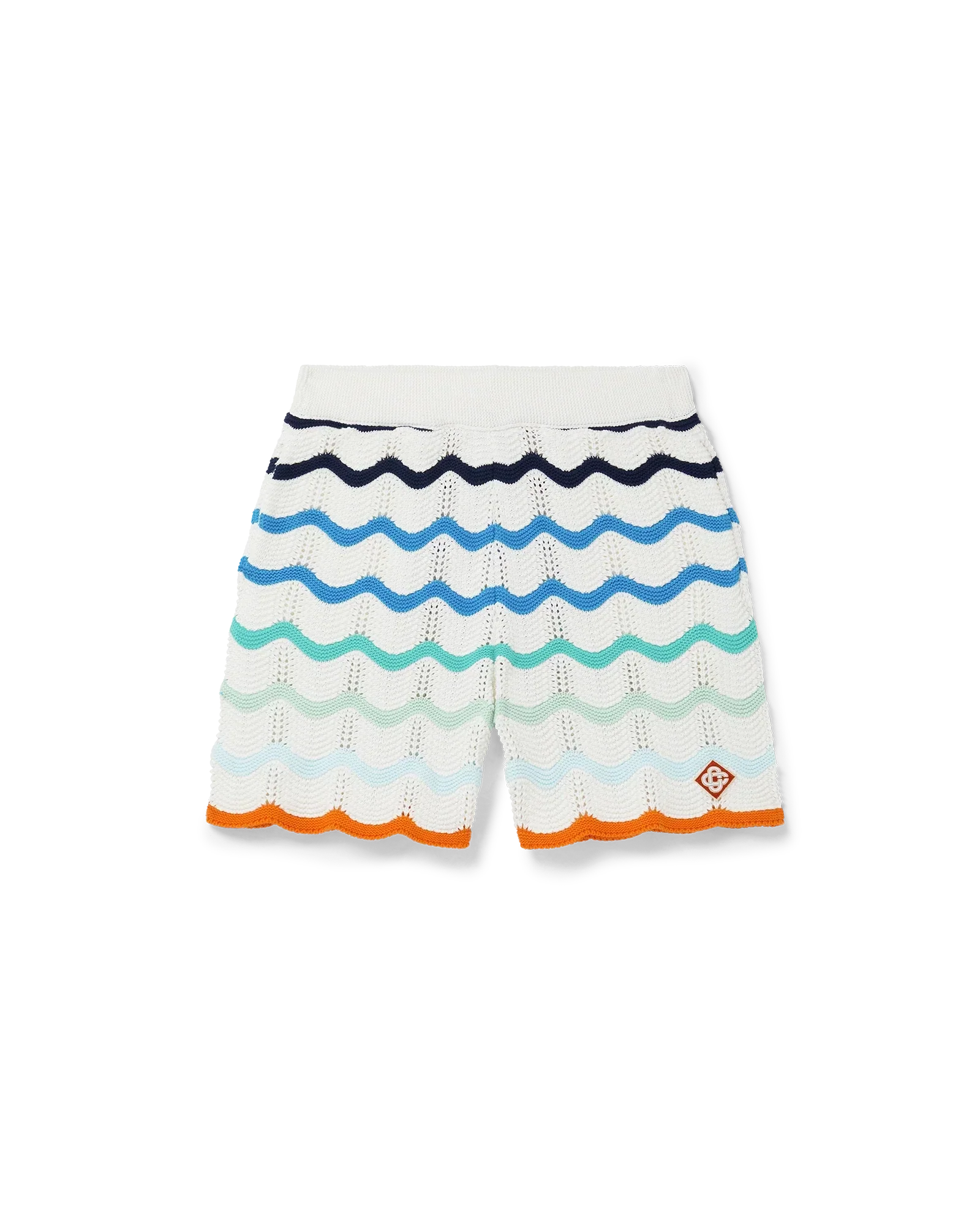 Gradient Wave Crochet Shorts | Casablanca Paris | Image 1